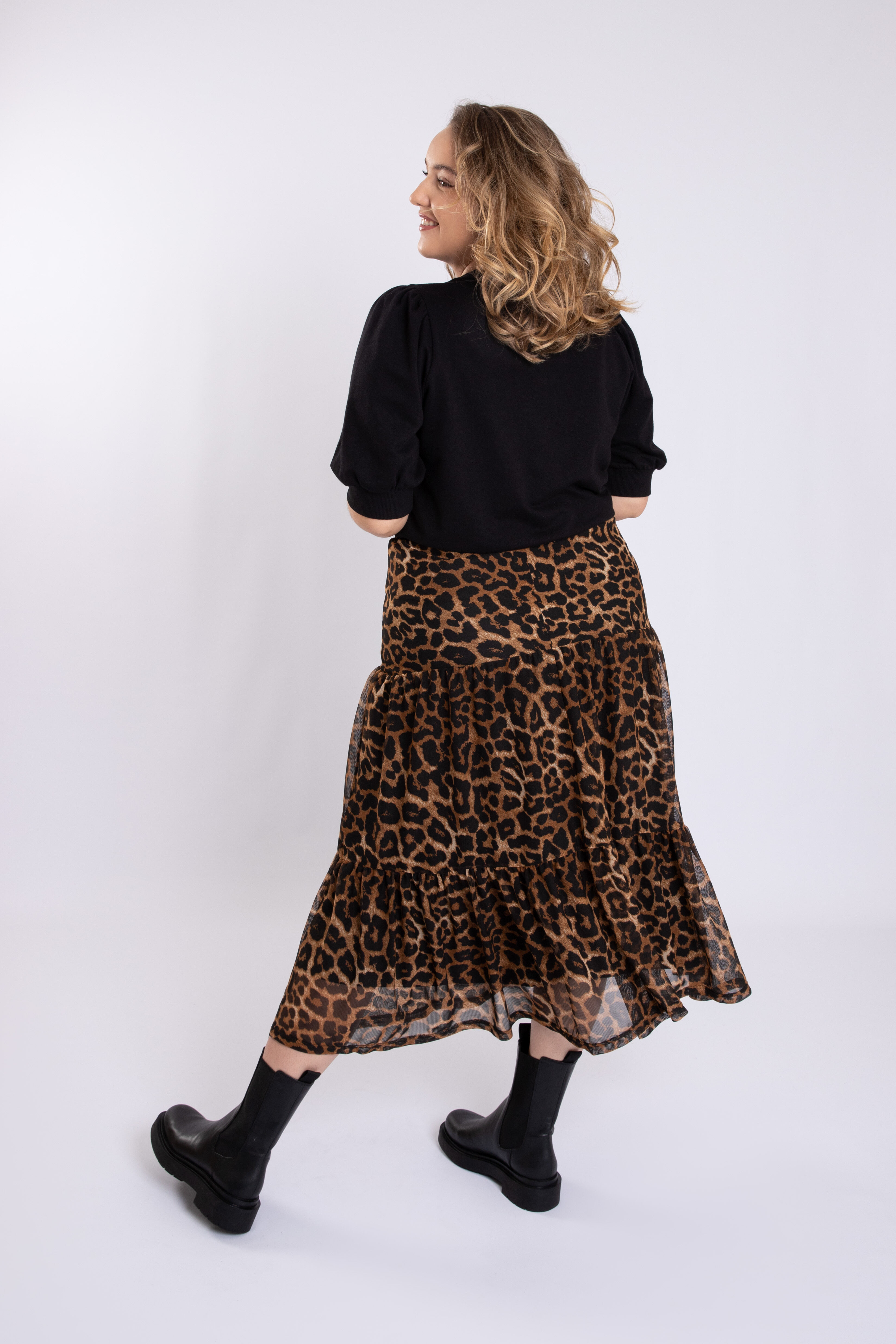 Langer Rock mit Print image number 4