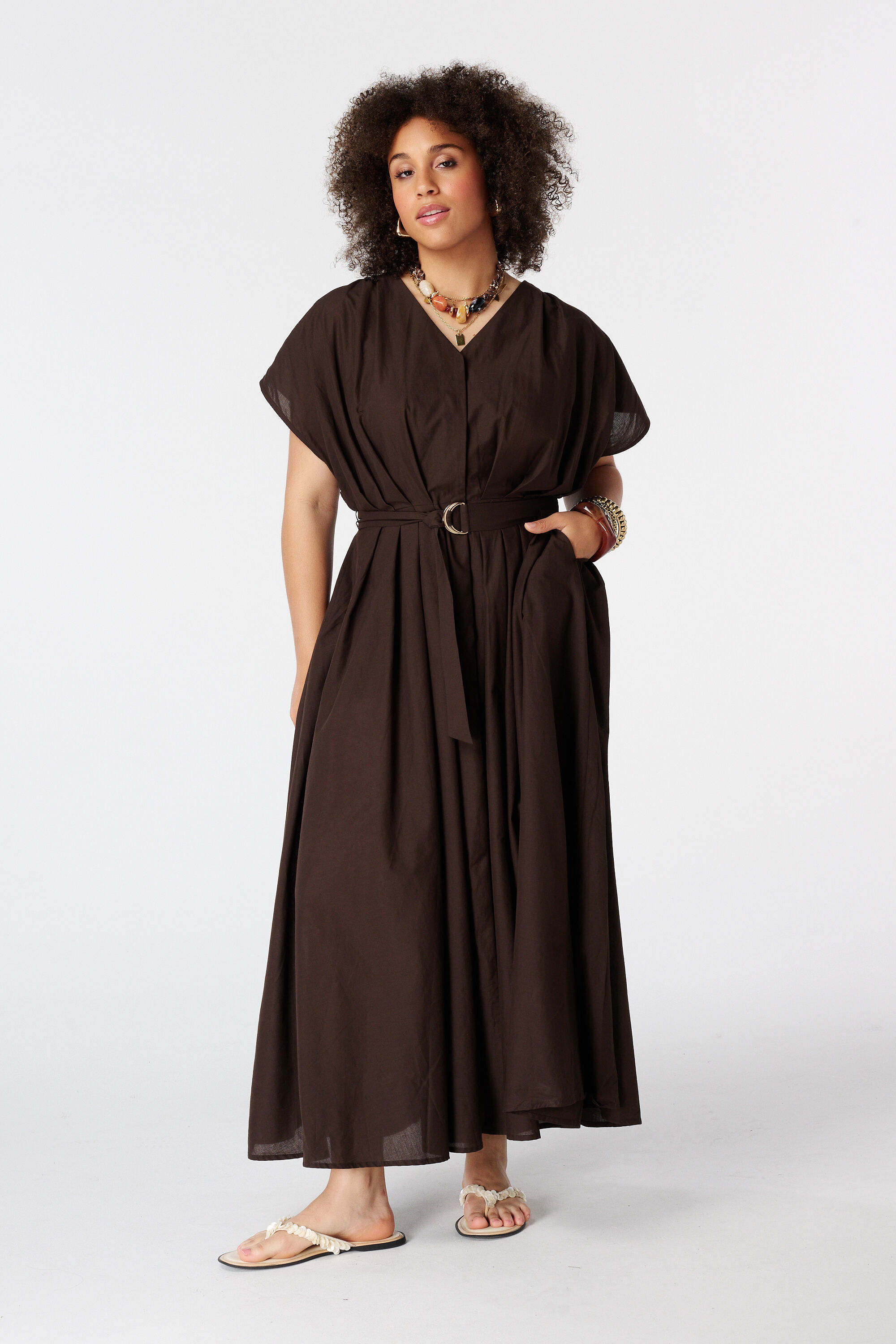 Maxikleid mit G&uuml;rtel