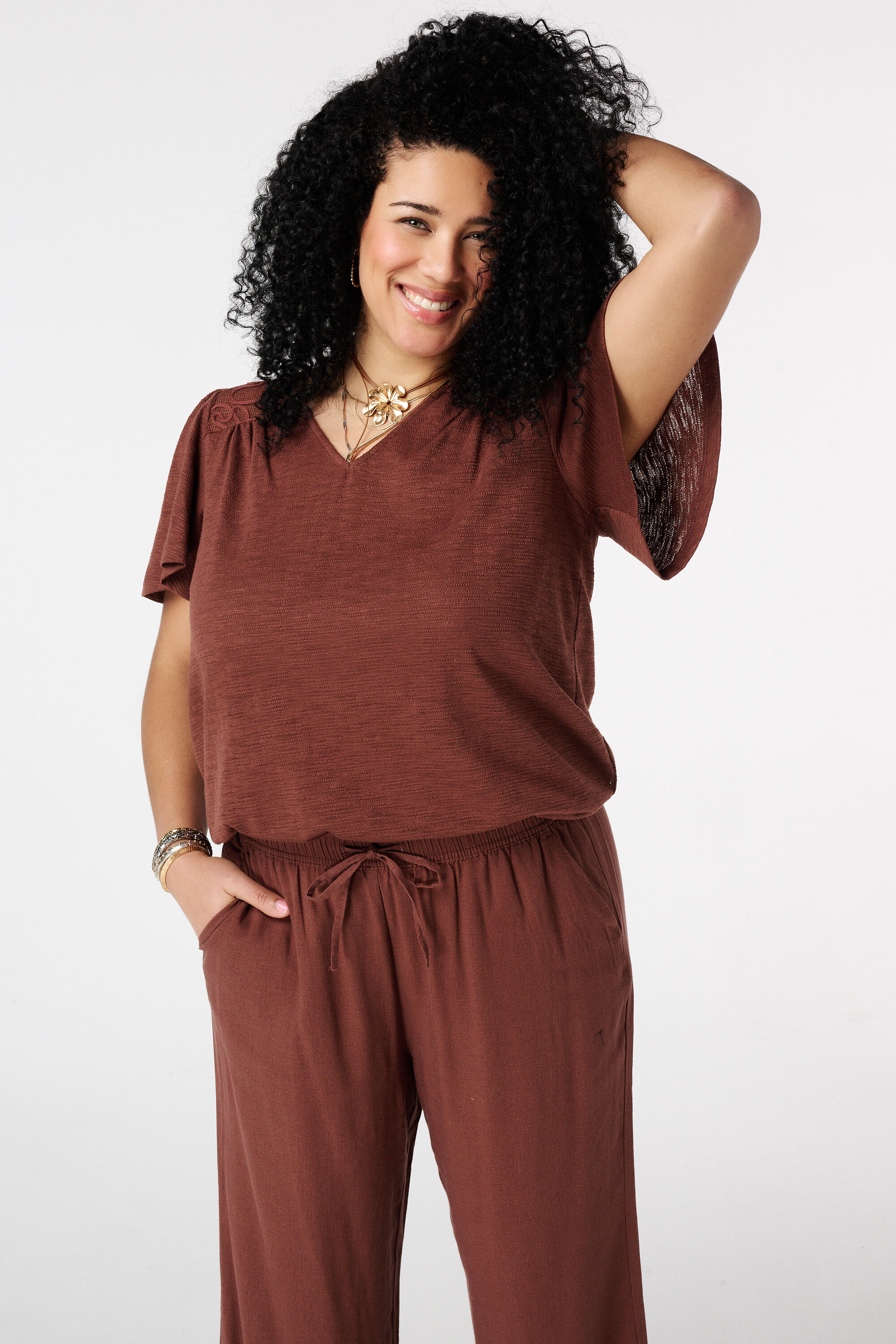 Top mit Schmetterlings&auml;rmeln