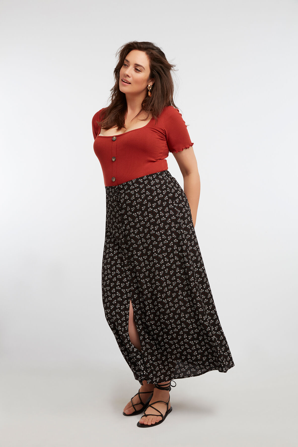 Maxi-Rock im Button-Down-Style image number 3