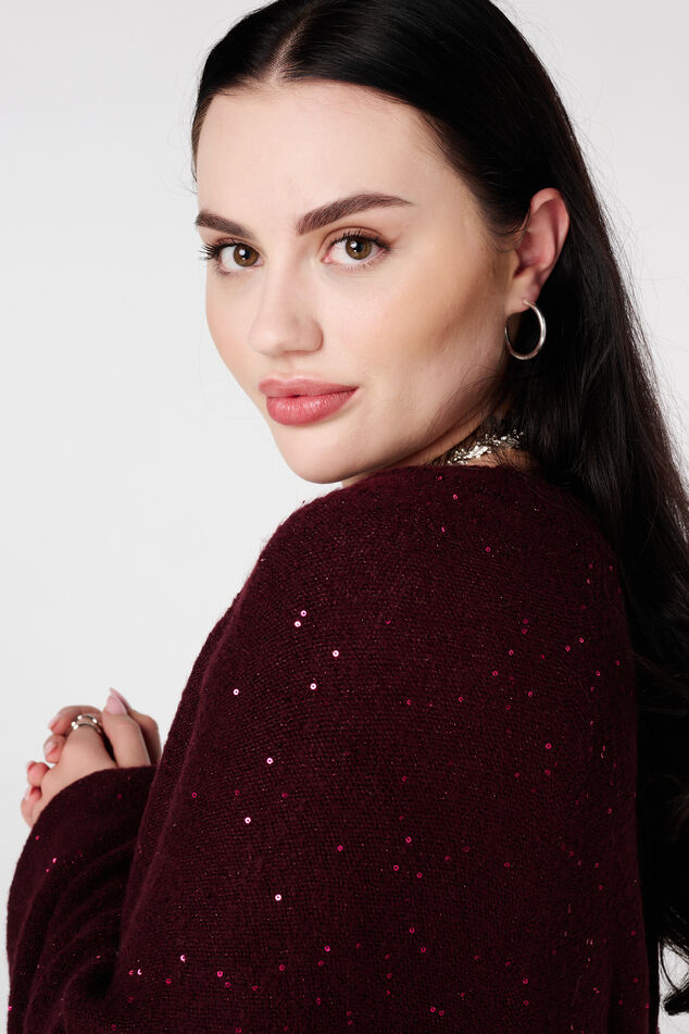 Strick-Tunika mit Glitzer und Pailletten image number 4