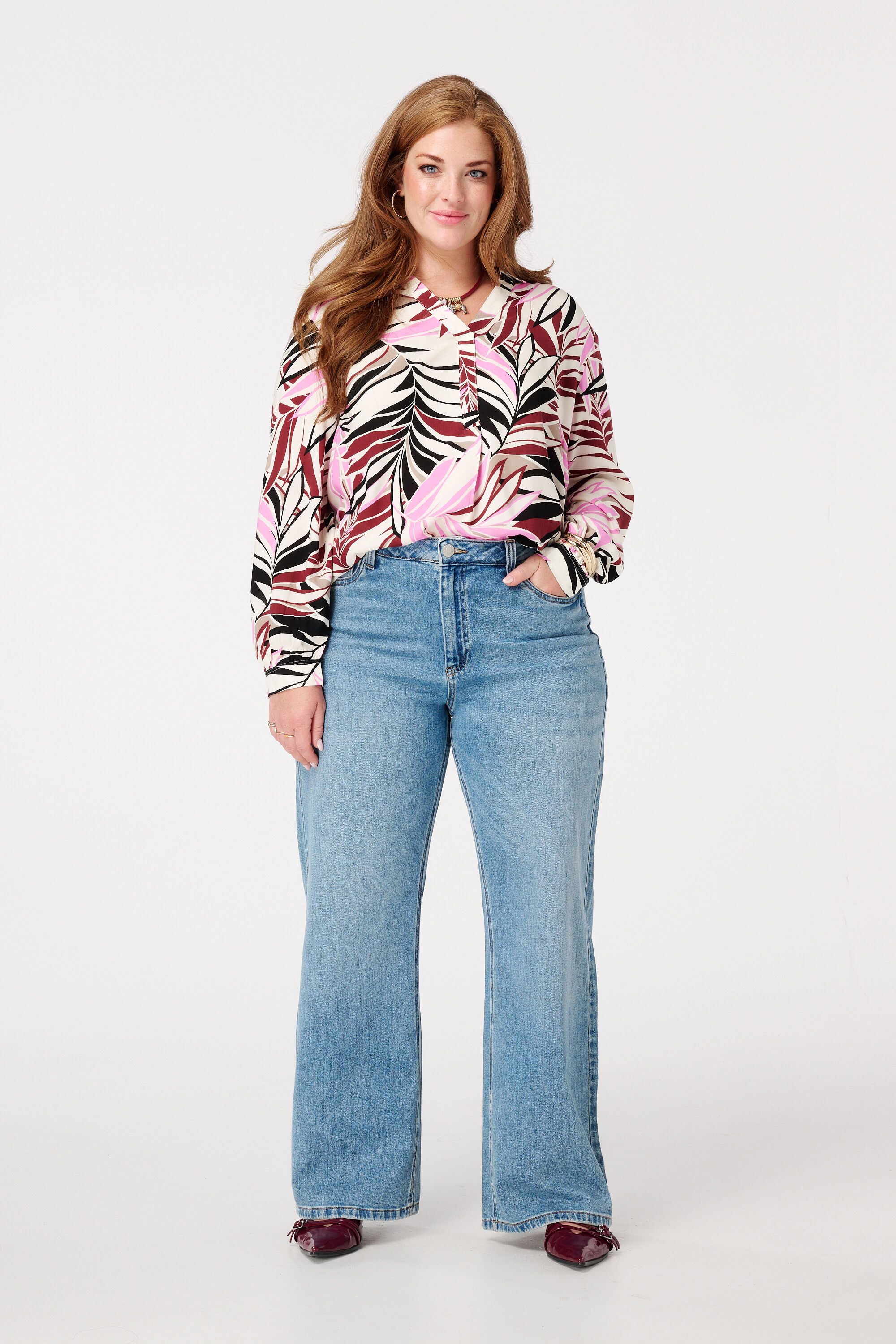 Bluse mit Print image number 5