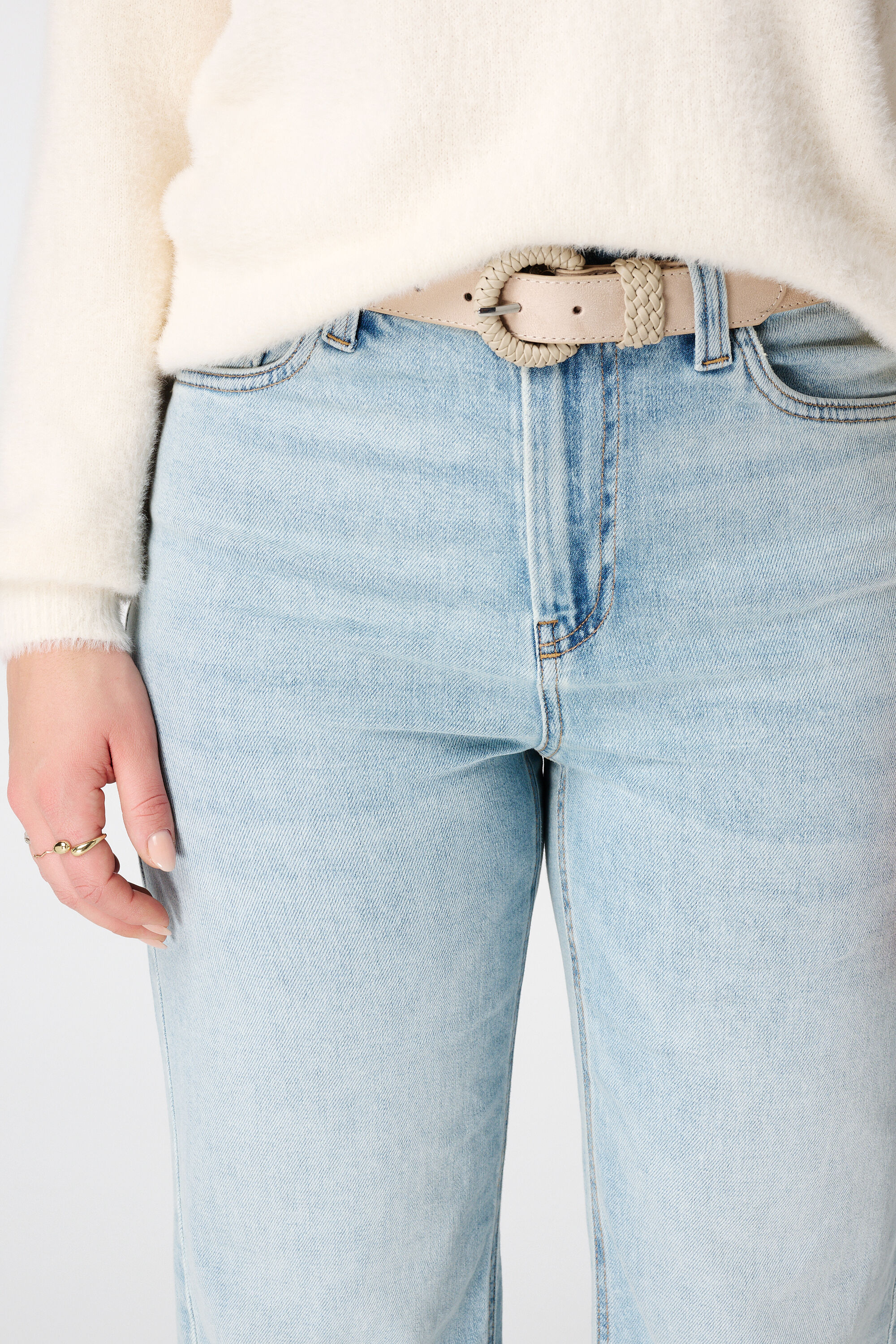 Wildlederg&uuml;rtel mit geflochtener Schnalle image number 2