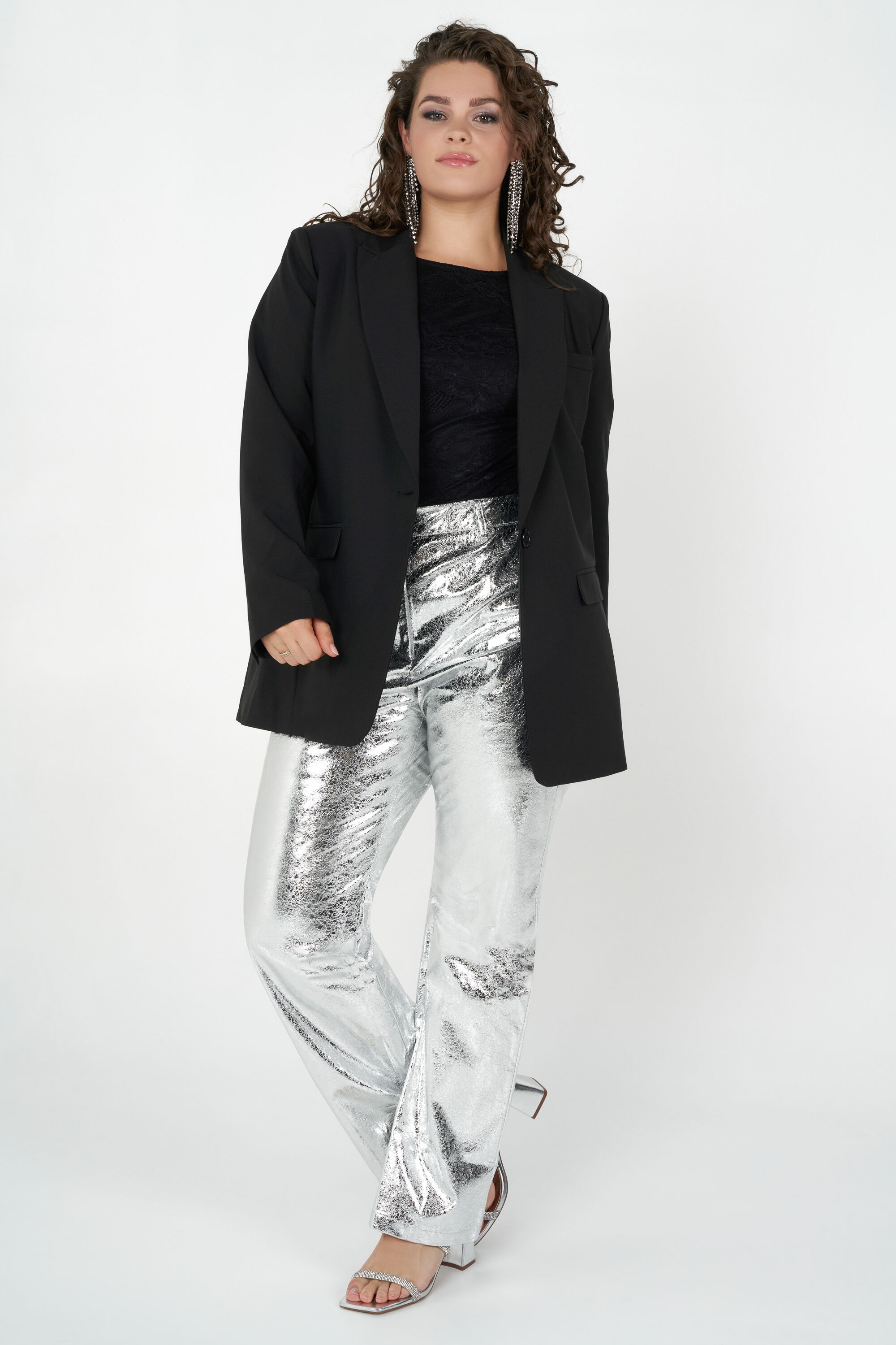 Locker geschnittener Blazer  image number 5