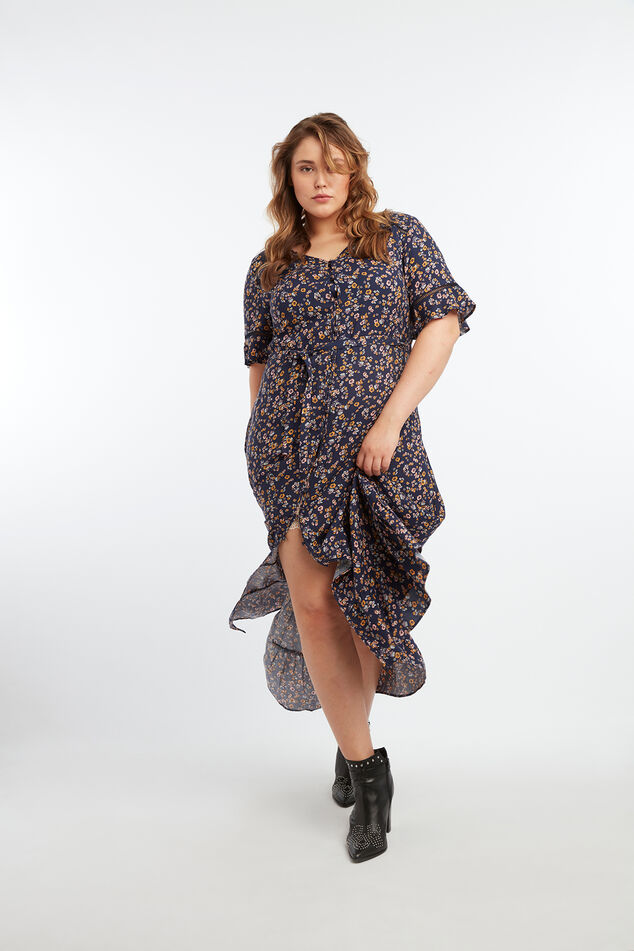 Maxi-Kleid mit floralem Print image number 3