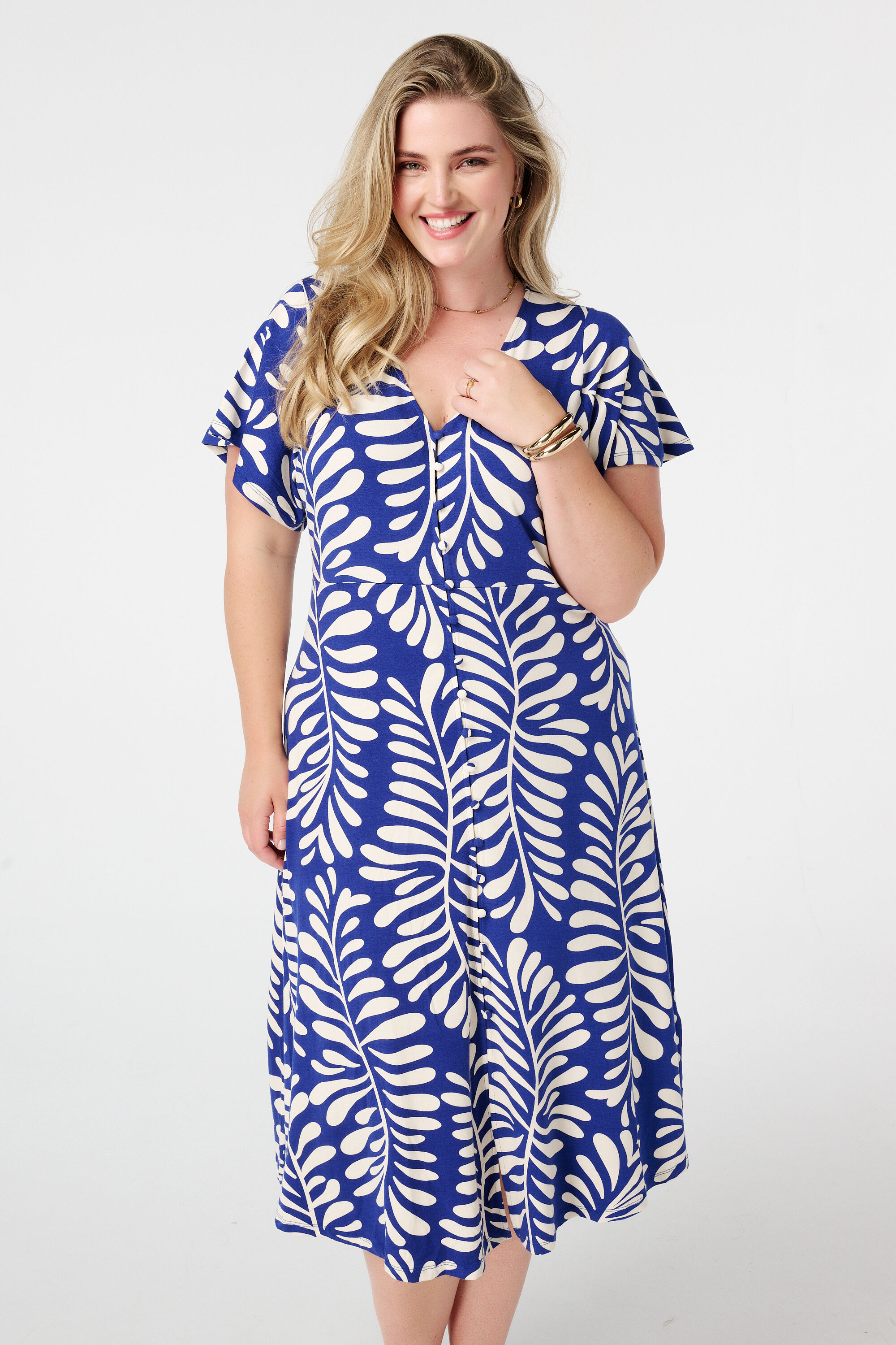 Midikleid mit Print  image number 5