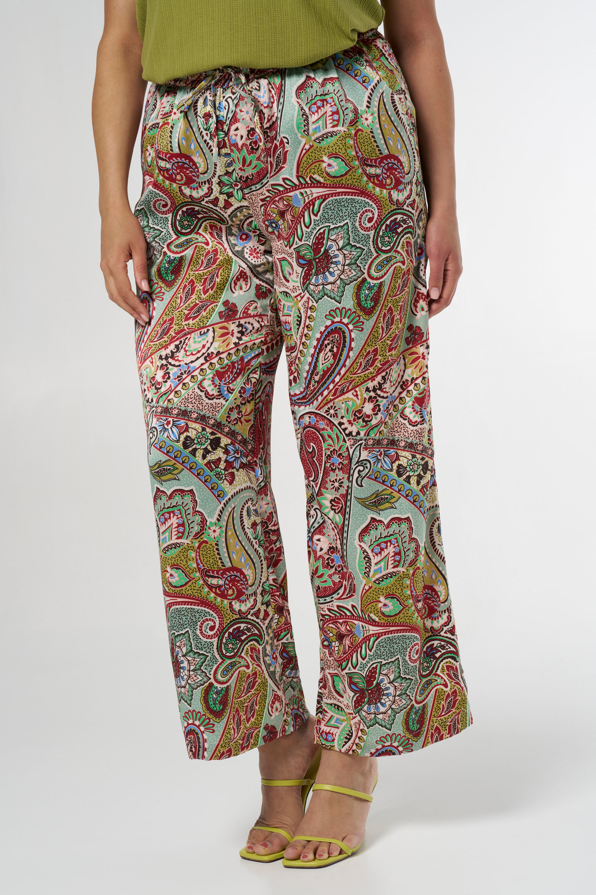 Weit geschnittene Hose mit Print image number 5