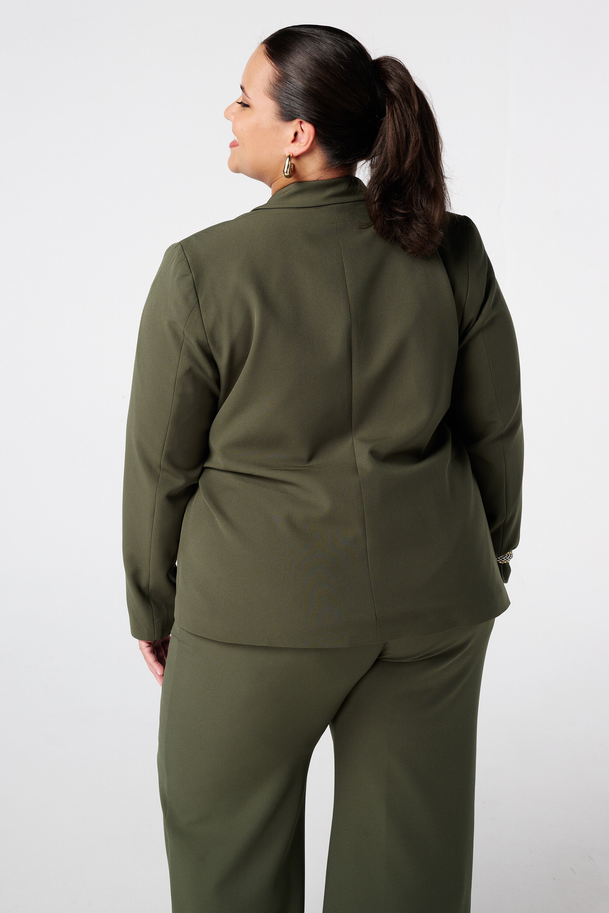 Oversize-Blazer mit Krawatteng&uuml;rtel image number 3