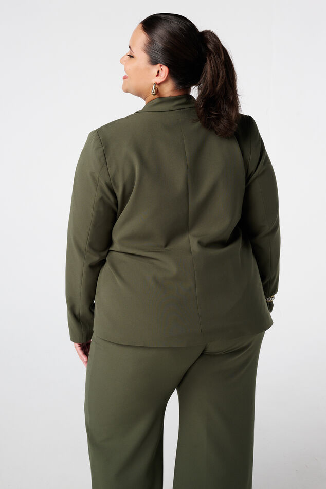 Oversize-Blazer mit Krawattengürtel image number 3