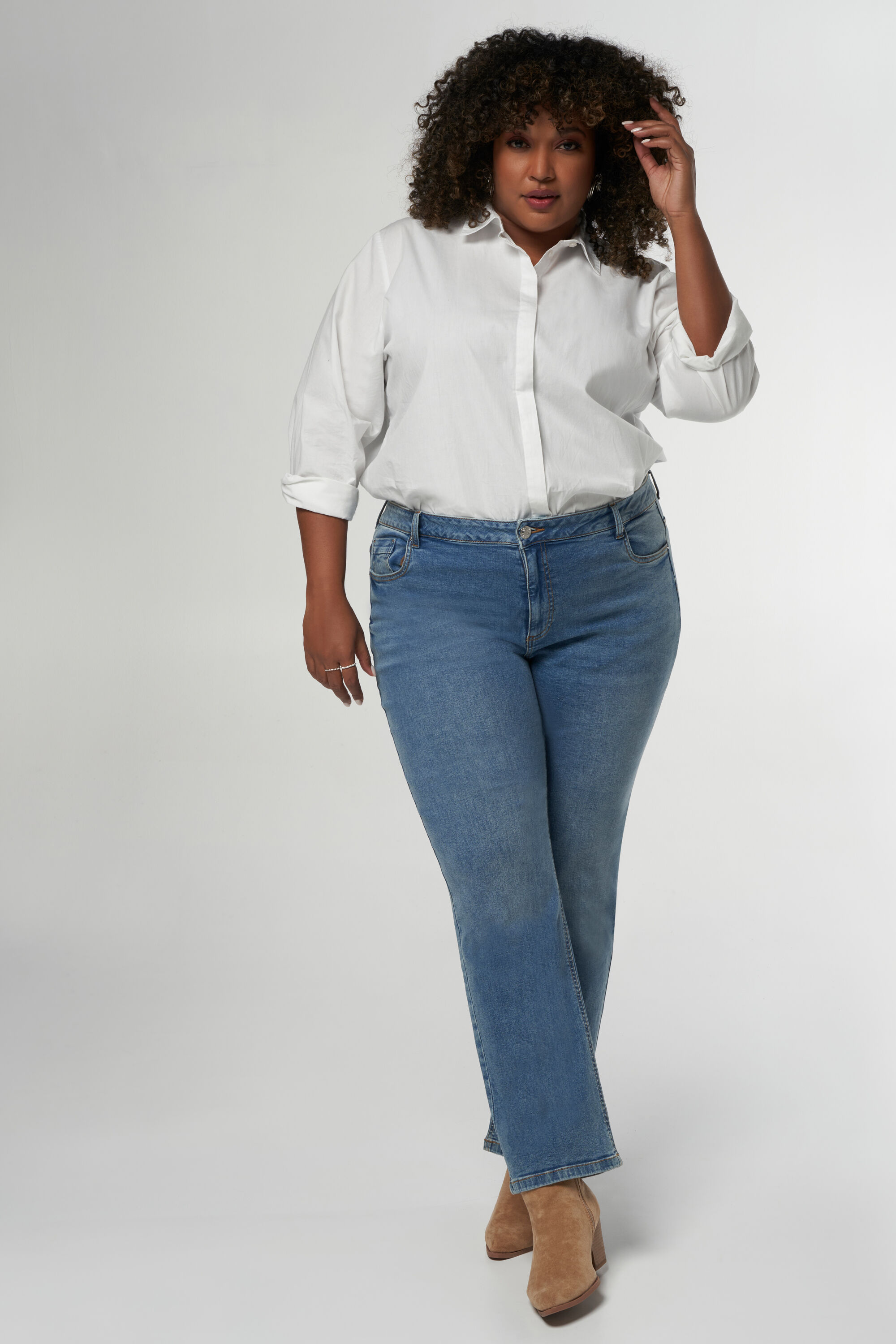 Straight-Leg Jeans LILY image number 7