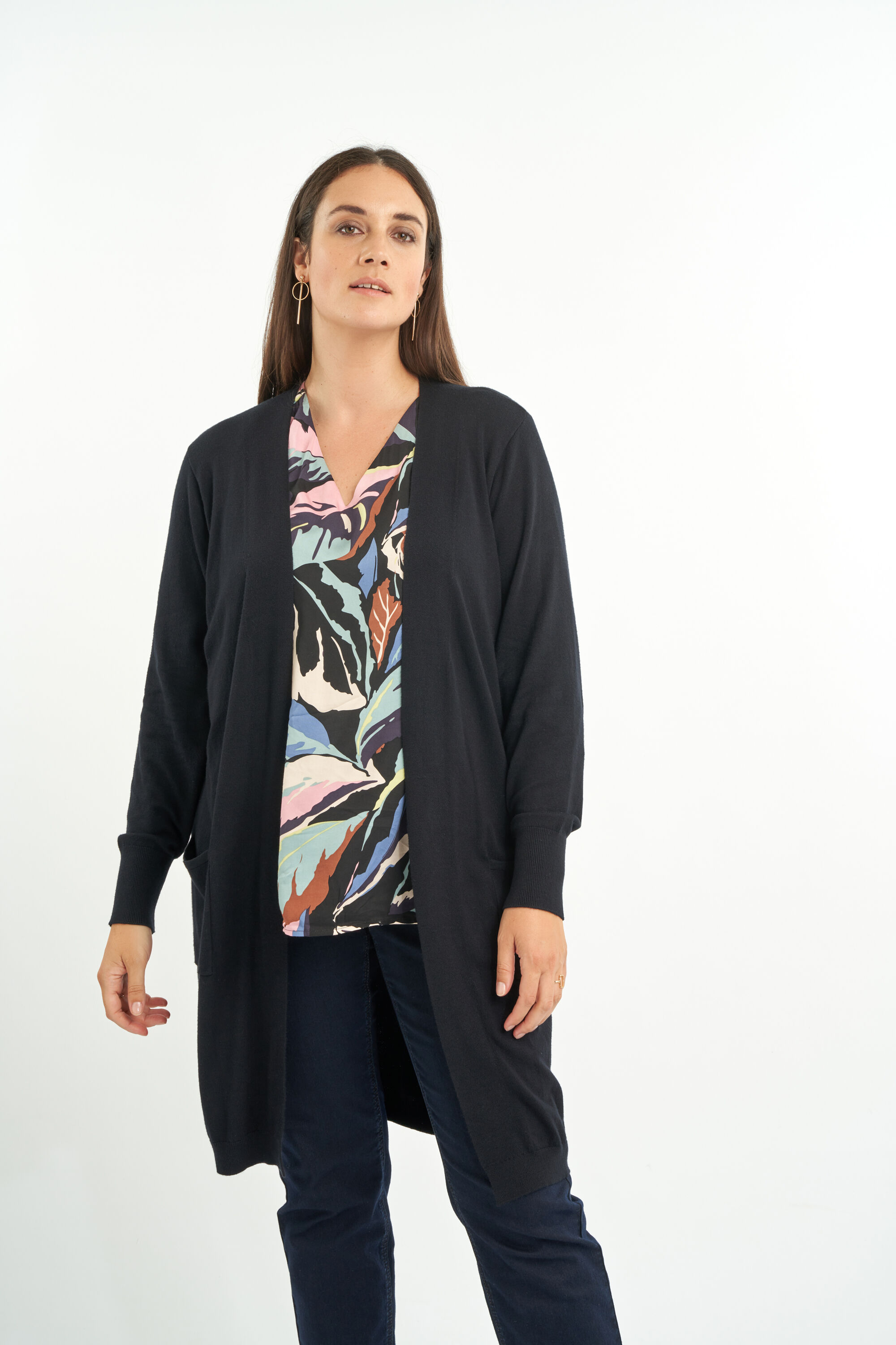 Offener Feinstrick-Cardigan image number 6