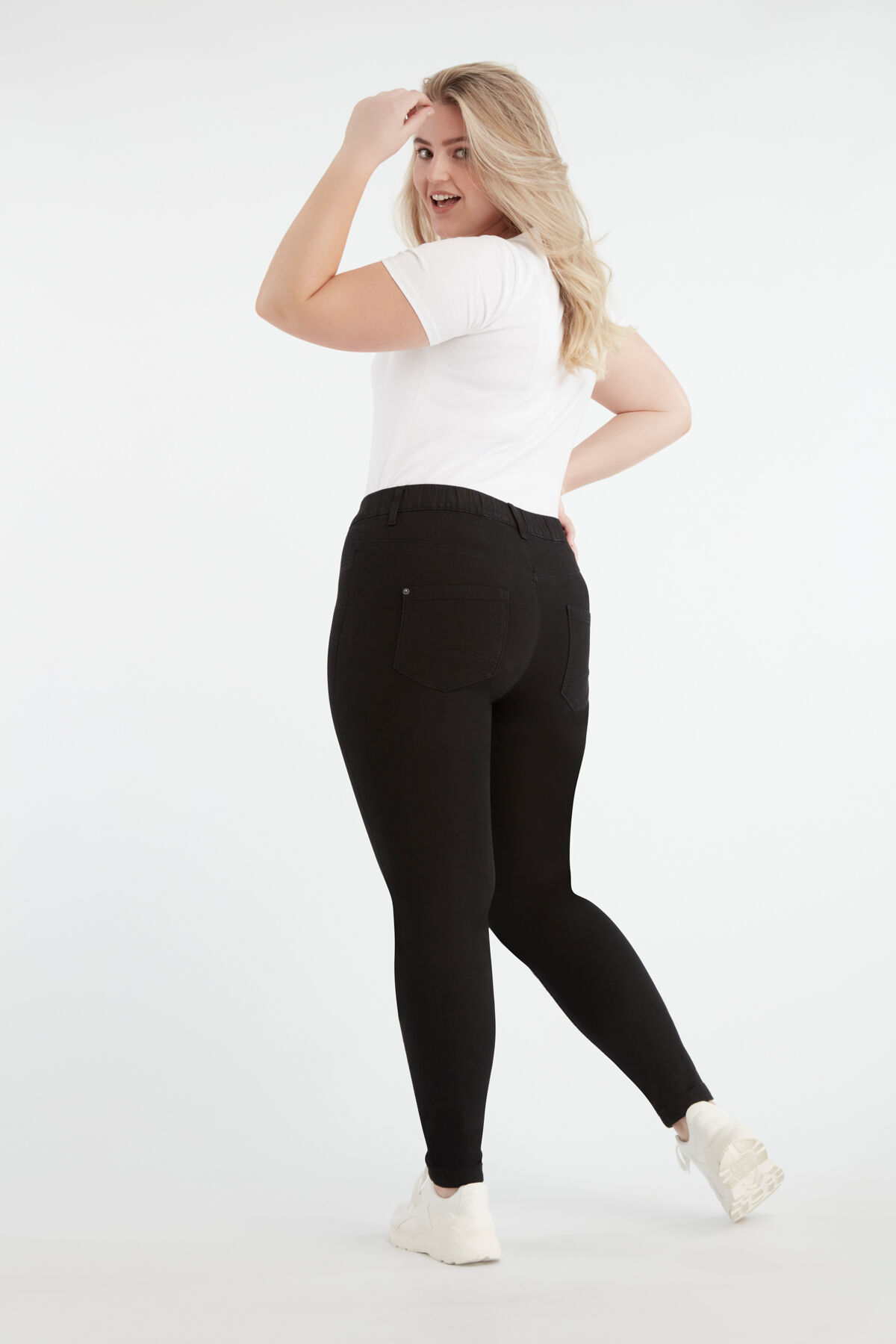 Slim fit 32 inch tregging POPPY  image number 3