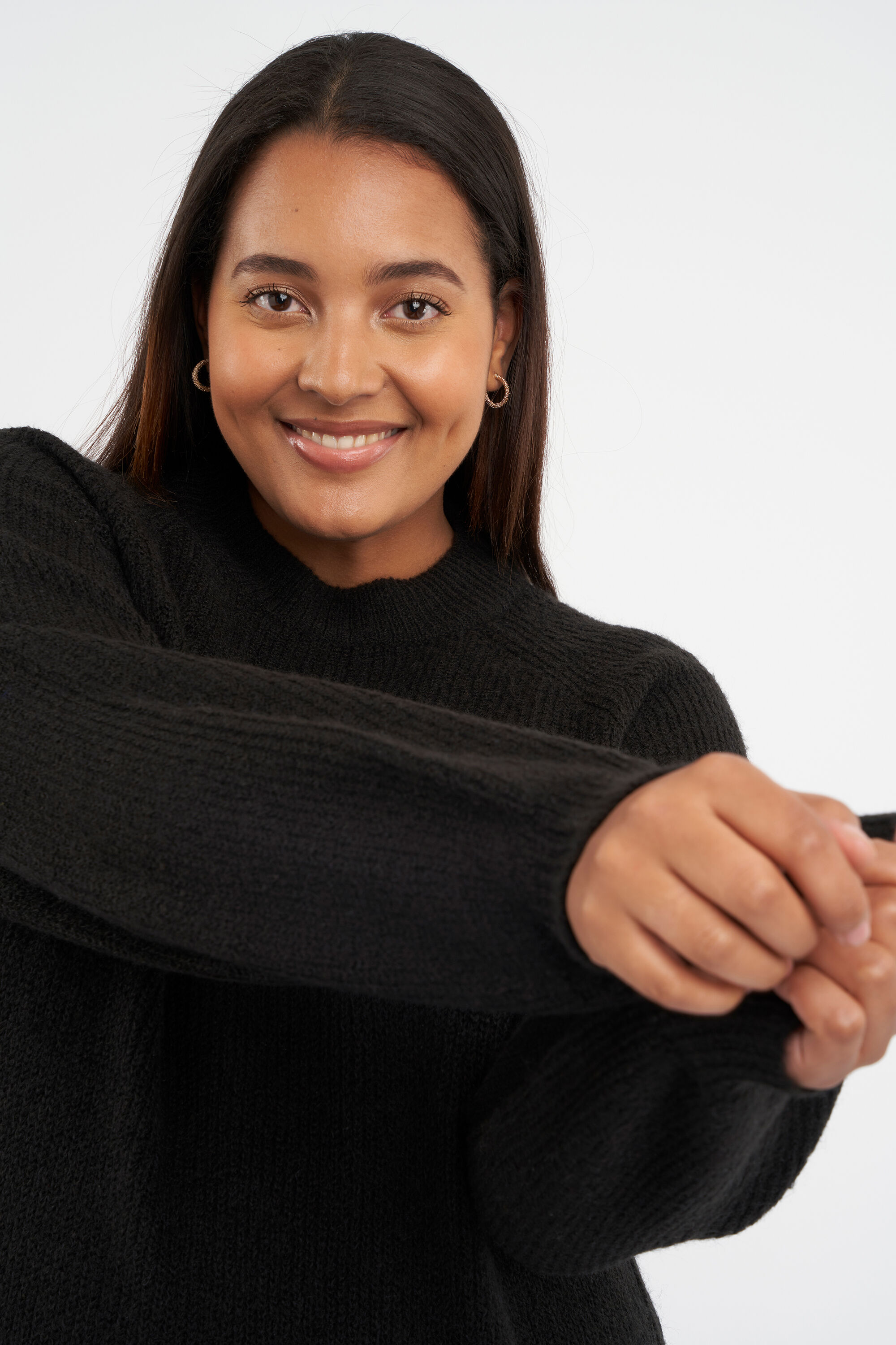 Langer Feinstrickpullover image number 4