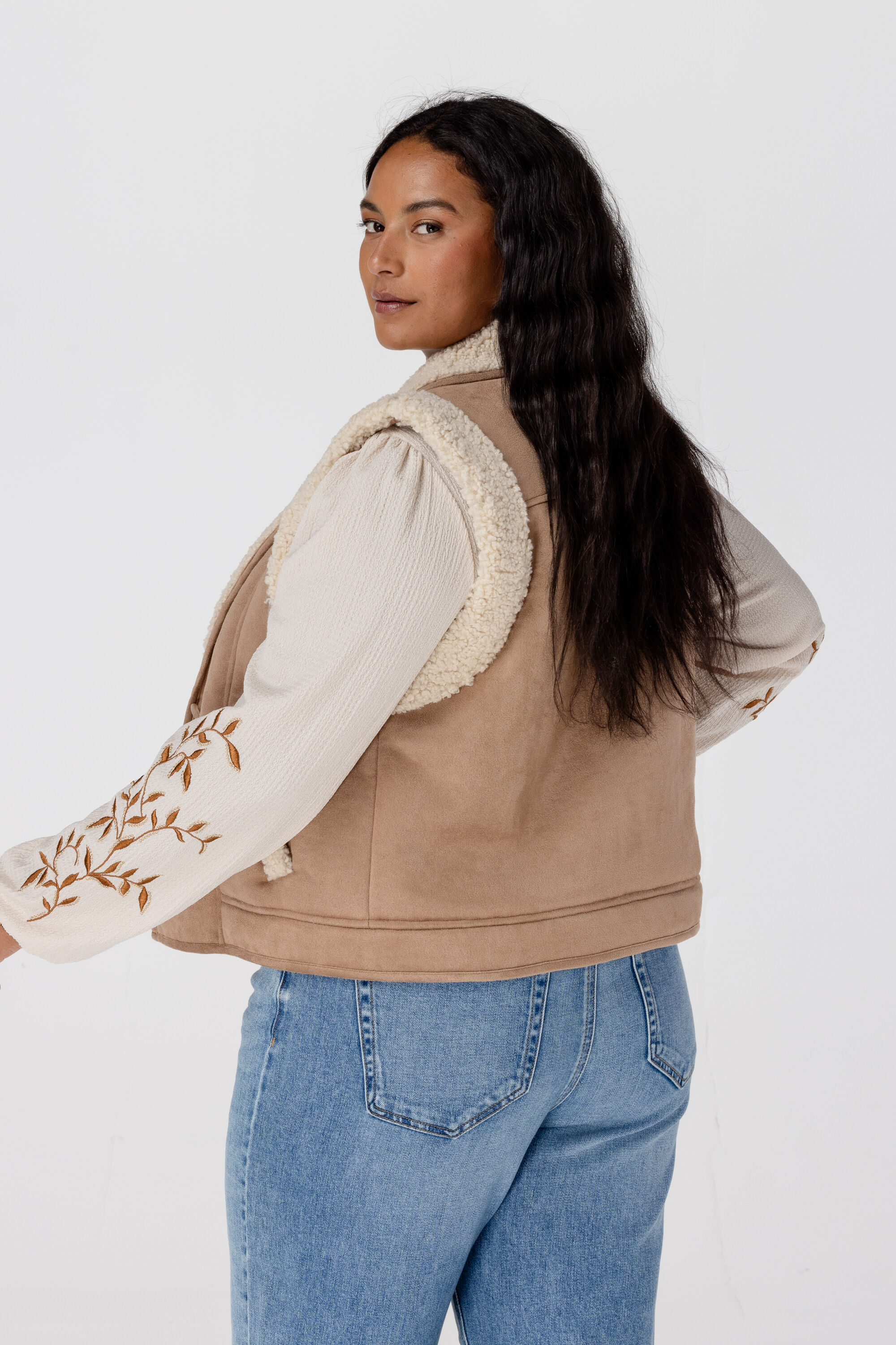 Weste mit Teddyfutter image number 3