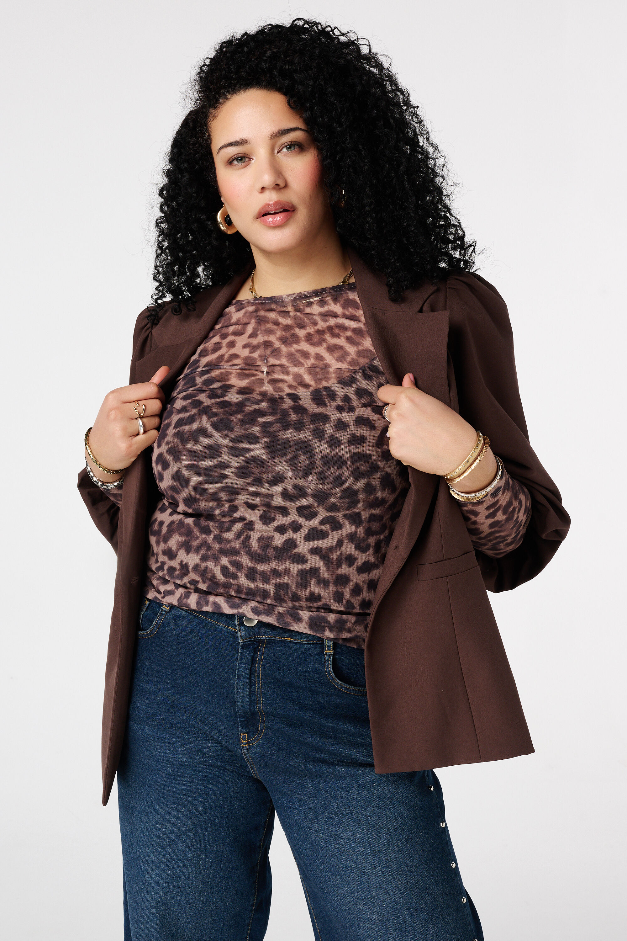 Mesh Top mit Print image number 0