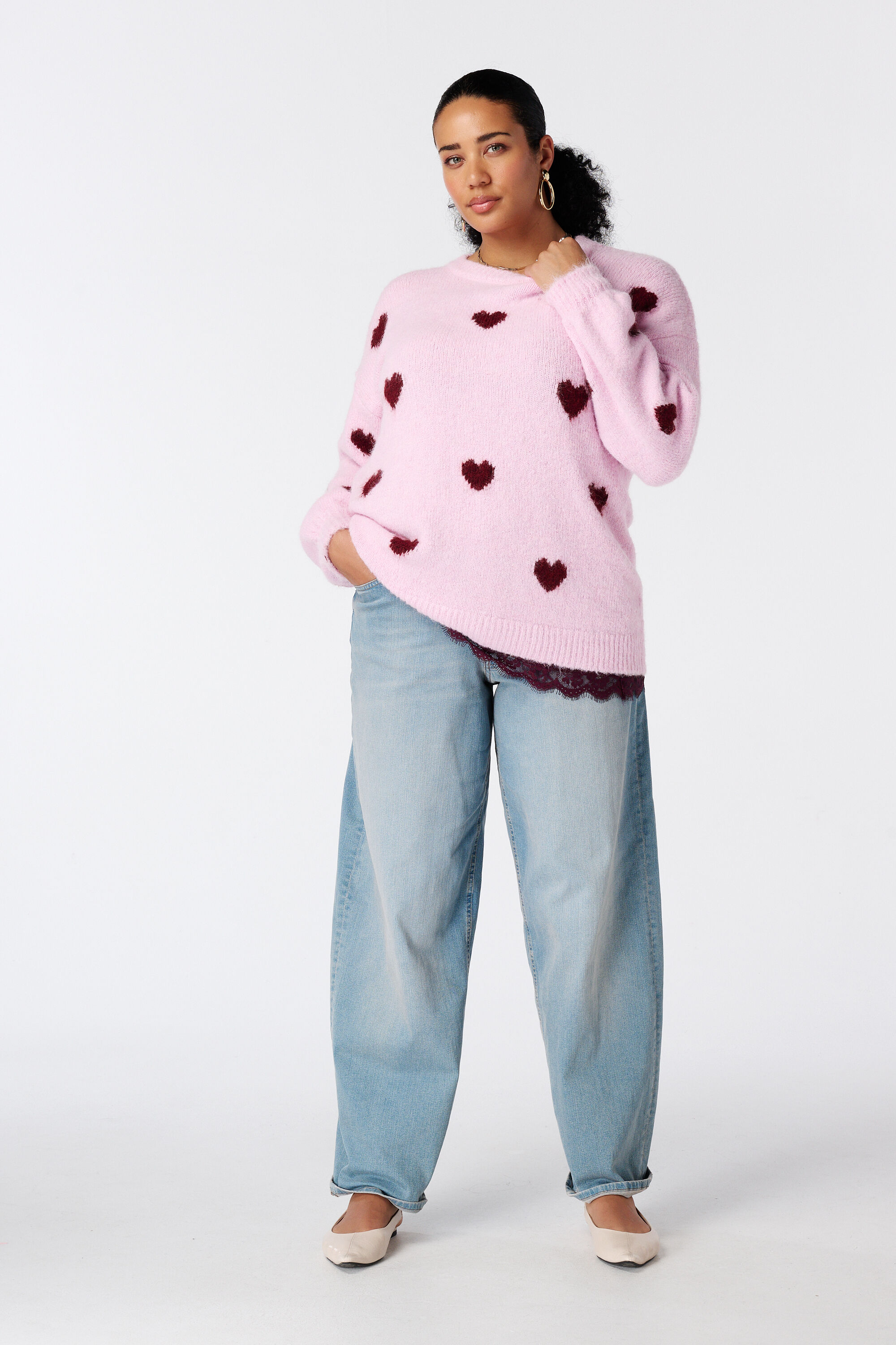 Pullover mit Herzchenmuster image number 5