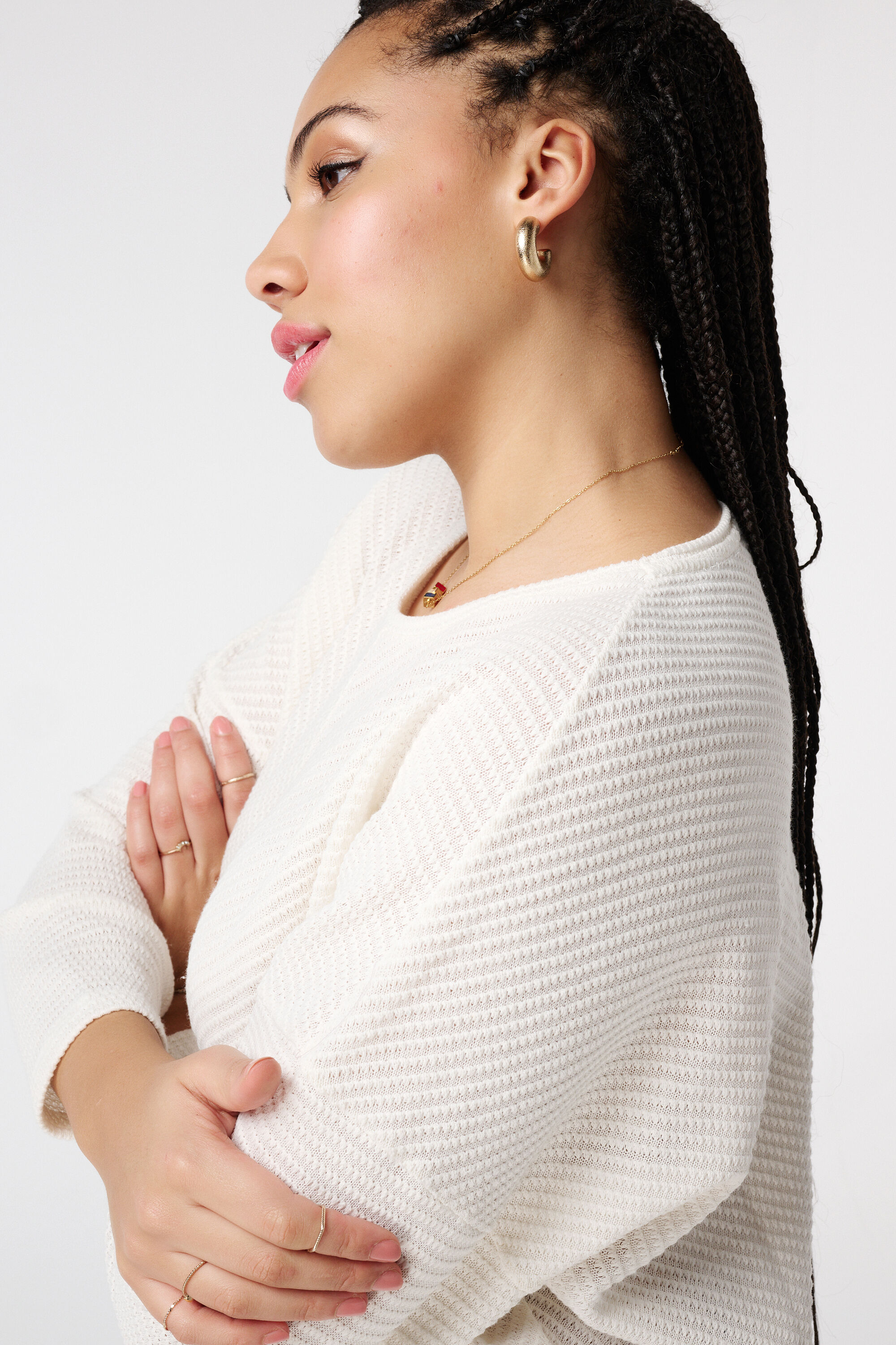 Strickpullover mit Ajourmuster image number 4