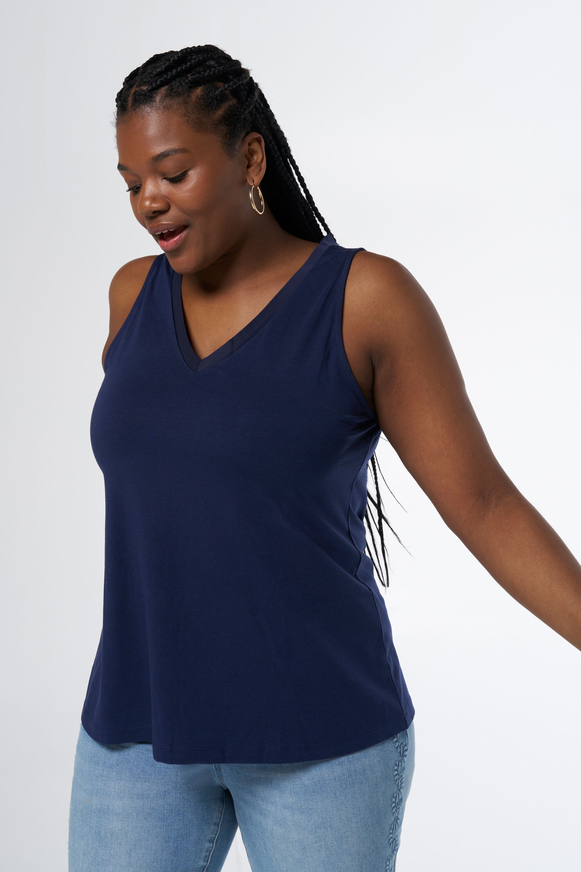 &Auml;rmelloses Top mit V-Ausschnitt image number 4