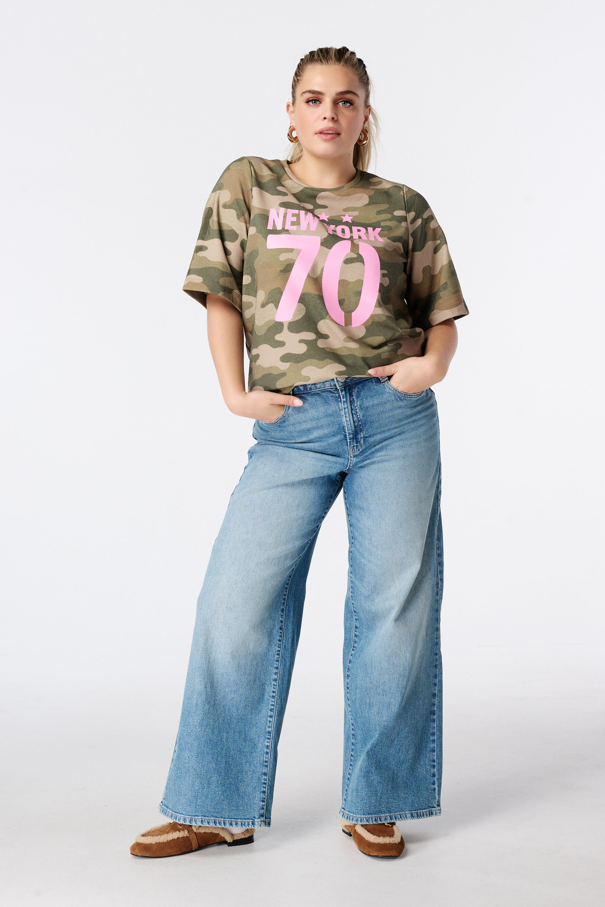 Sweat-T-Shirt mit Camouflageprint image number 5