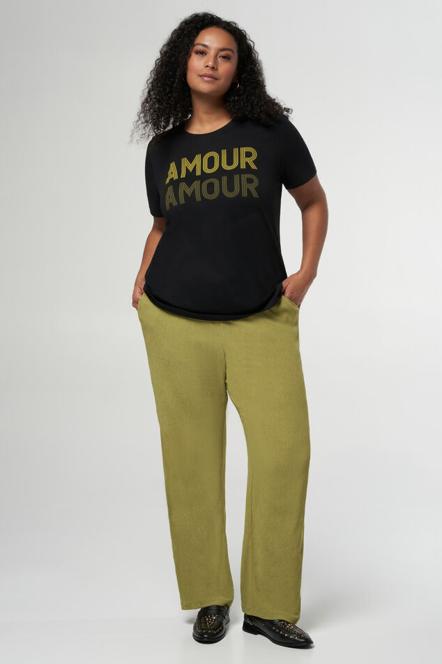 T-Shirt mit „Amour“-Print image 0