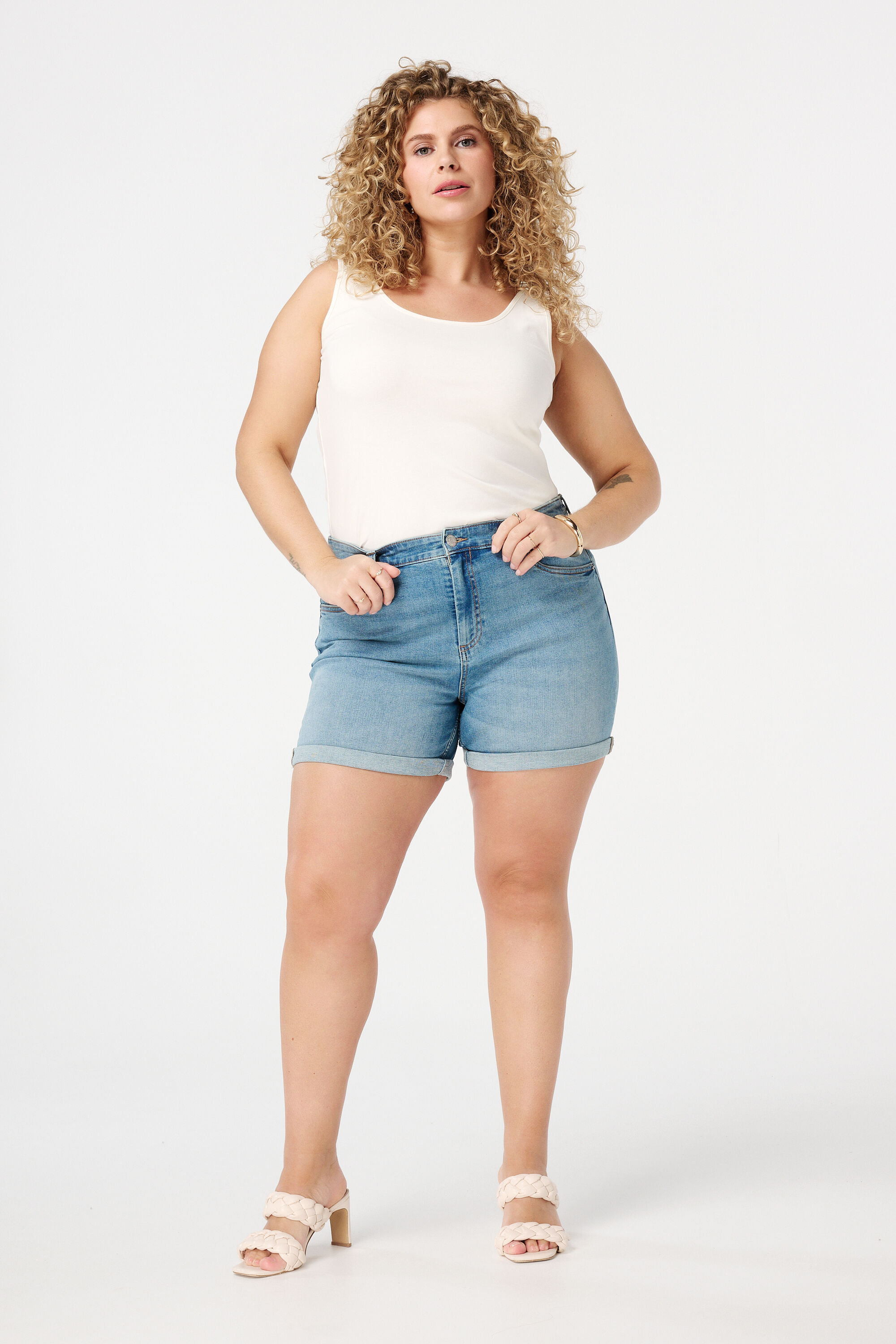 2er-Pack Baumwoll-Unterhemden extra lang image number 5