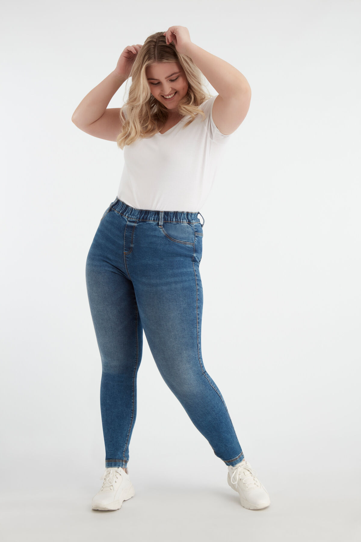 Slim-fit Treggings POPPY image number 6