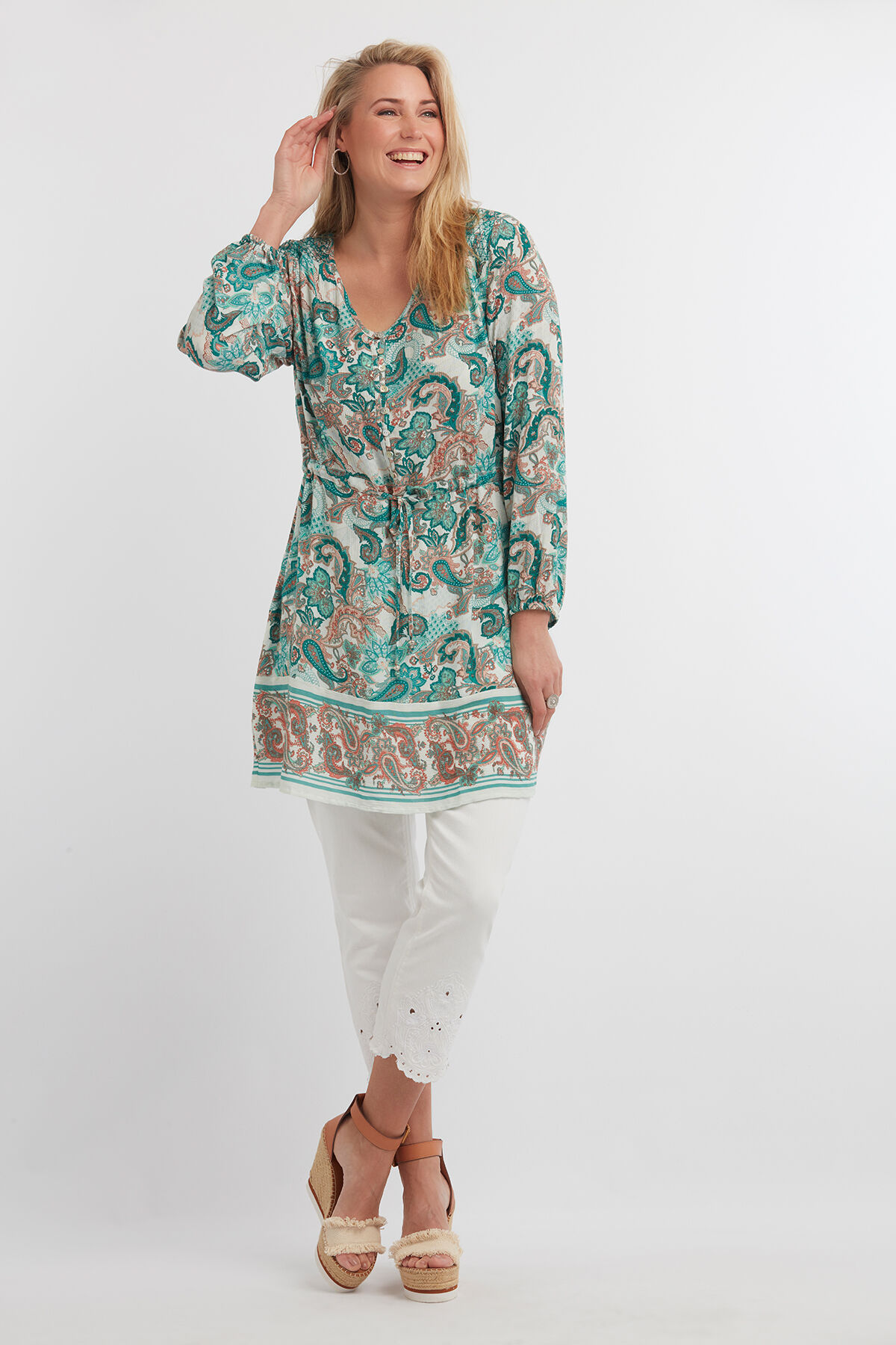 Tunika mit Paisley-Print image number 4