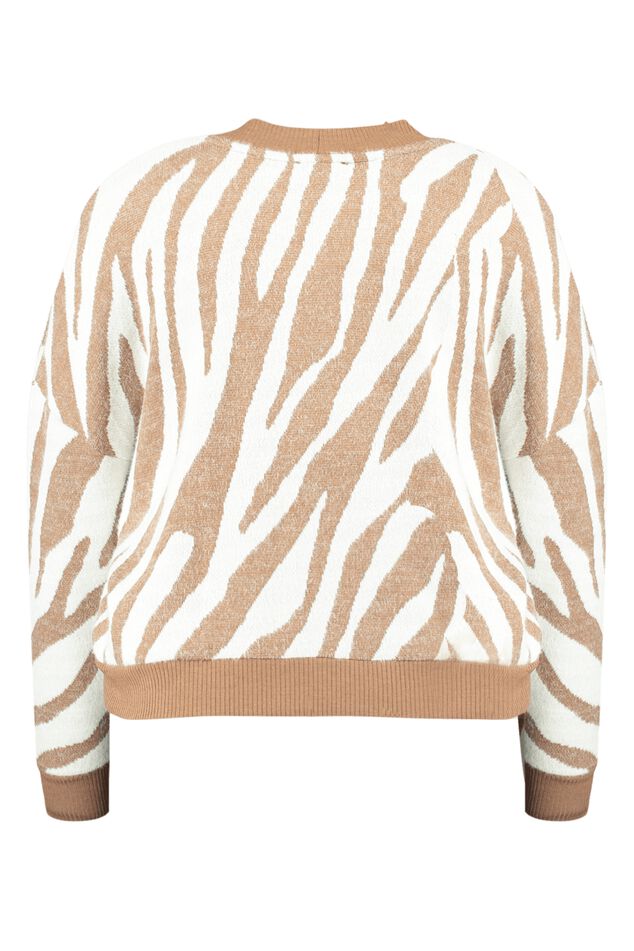 Pullover mit Zebra-Print  image number 2