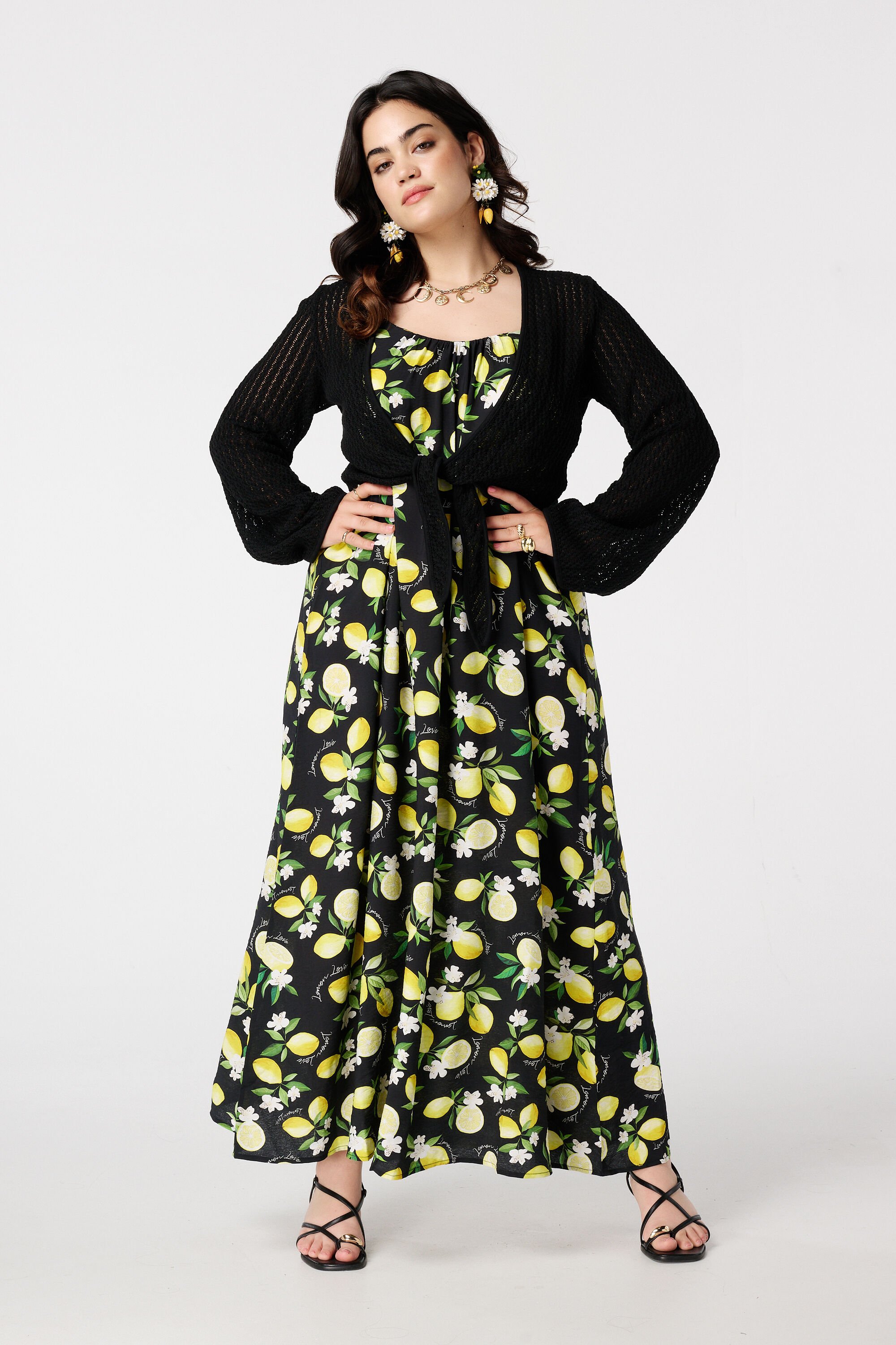 Strickstrickjacke mit Knopfleiste image number 5