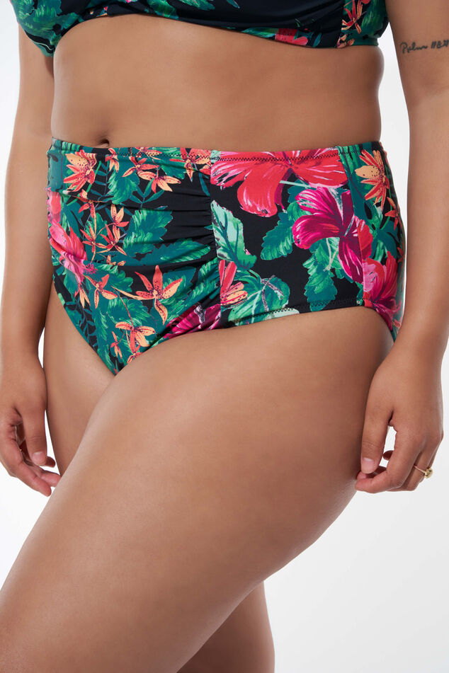 Hoch geschnittenes Bikini-Unterteil mit Print image number 0