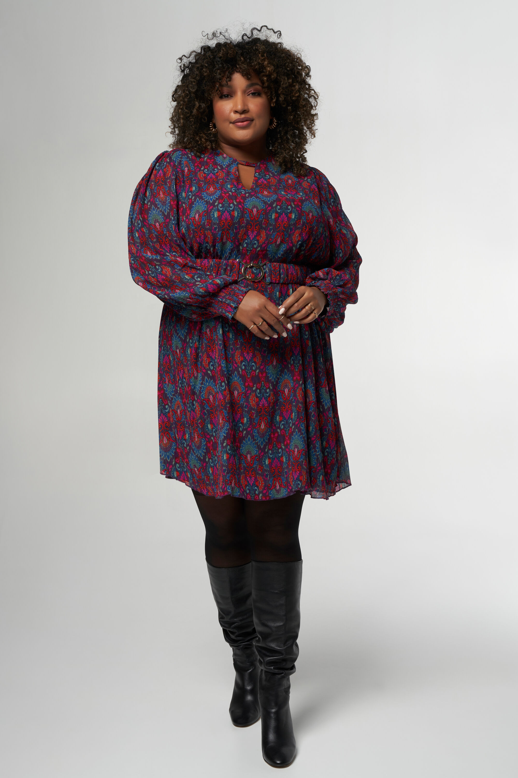 Kleid mit Paisley-Print image number 6