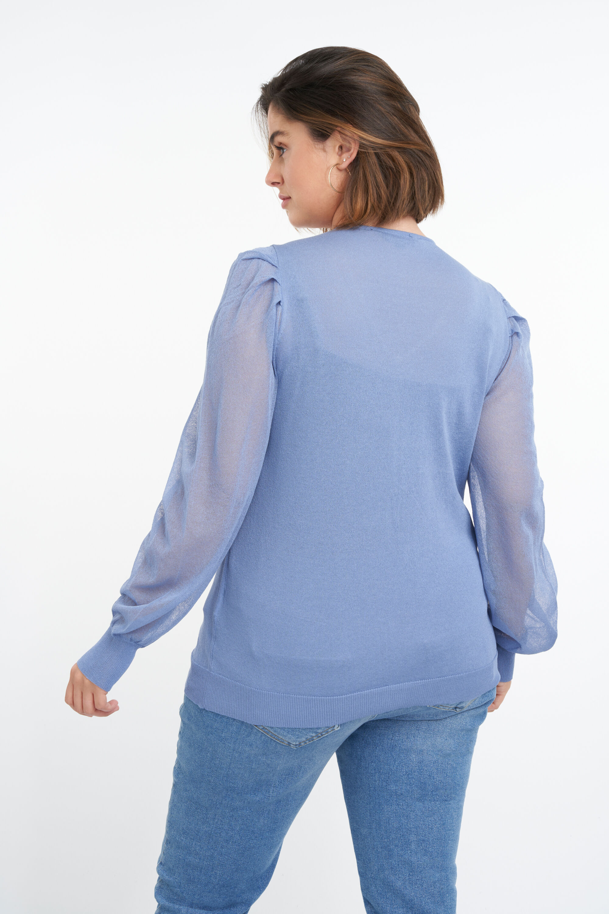 Pullover mit durchsichtigen &Auml;rmeln  image number 3