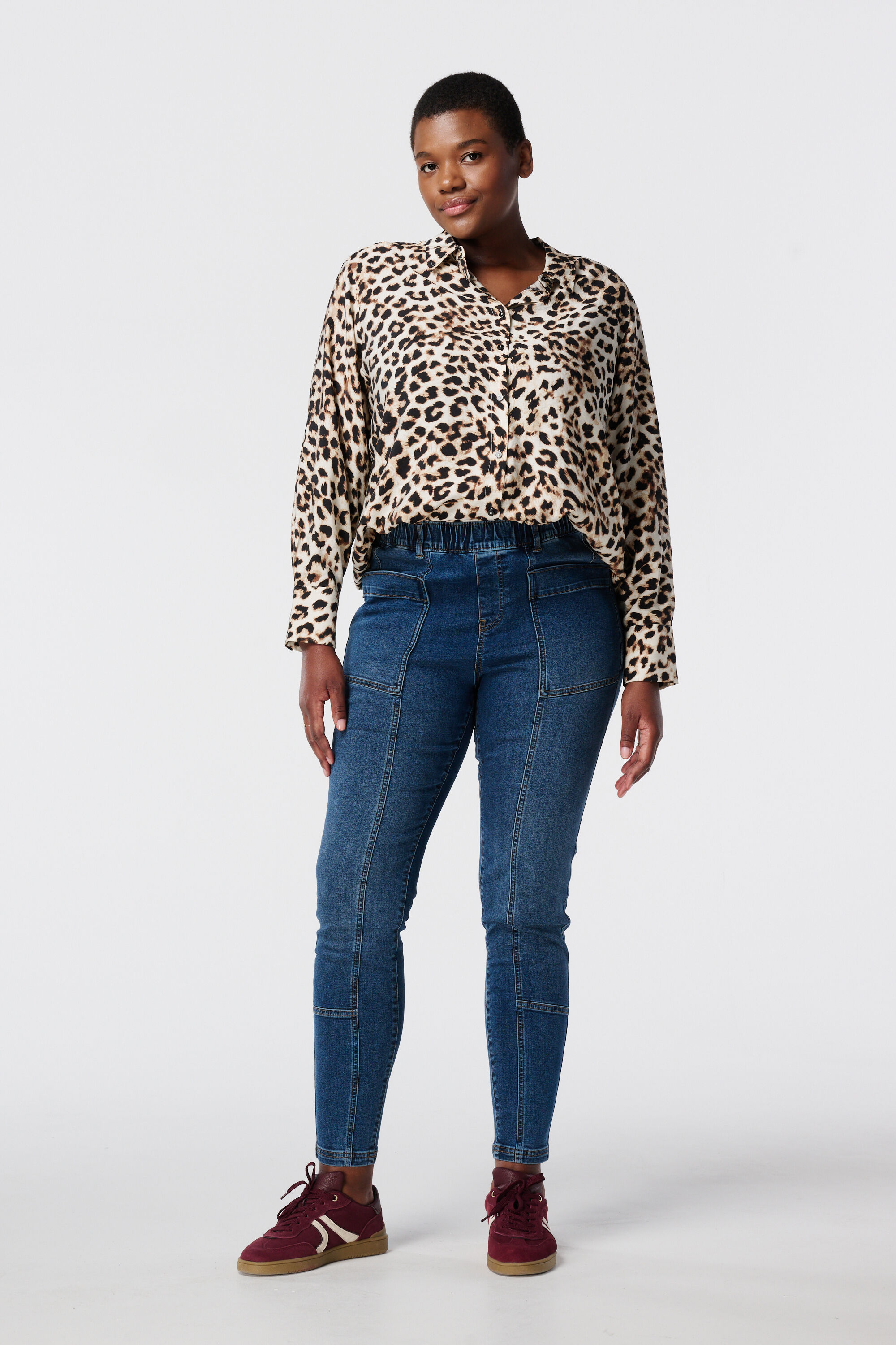 Gestreifte Hemdbluse image number 5