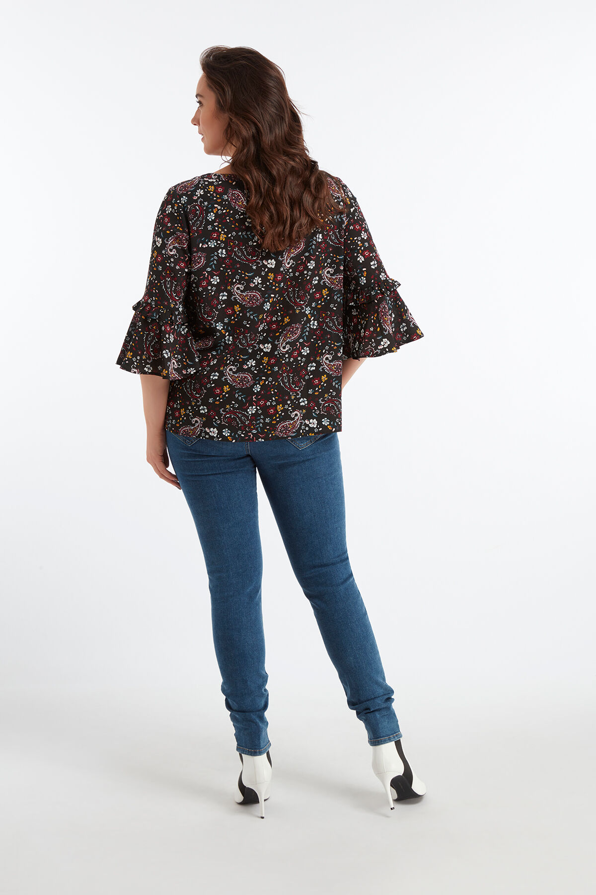 Bluse mit Print image number 4