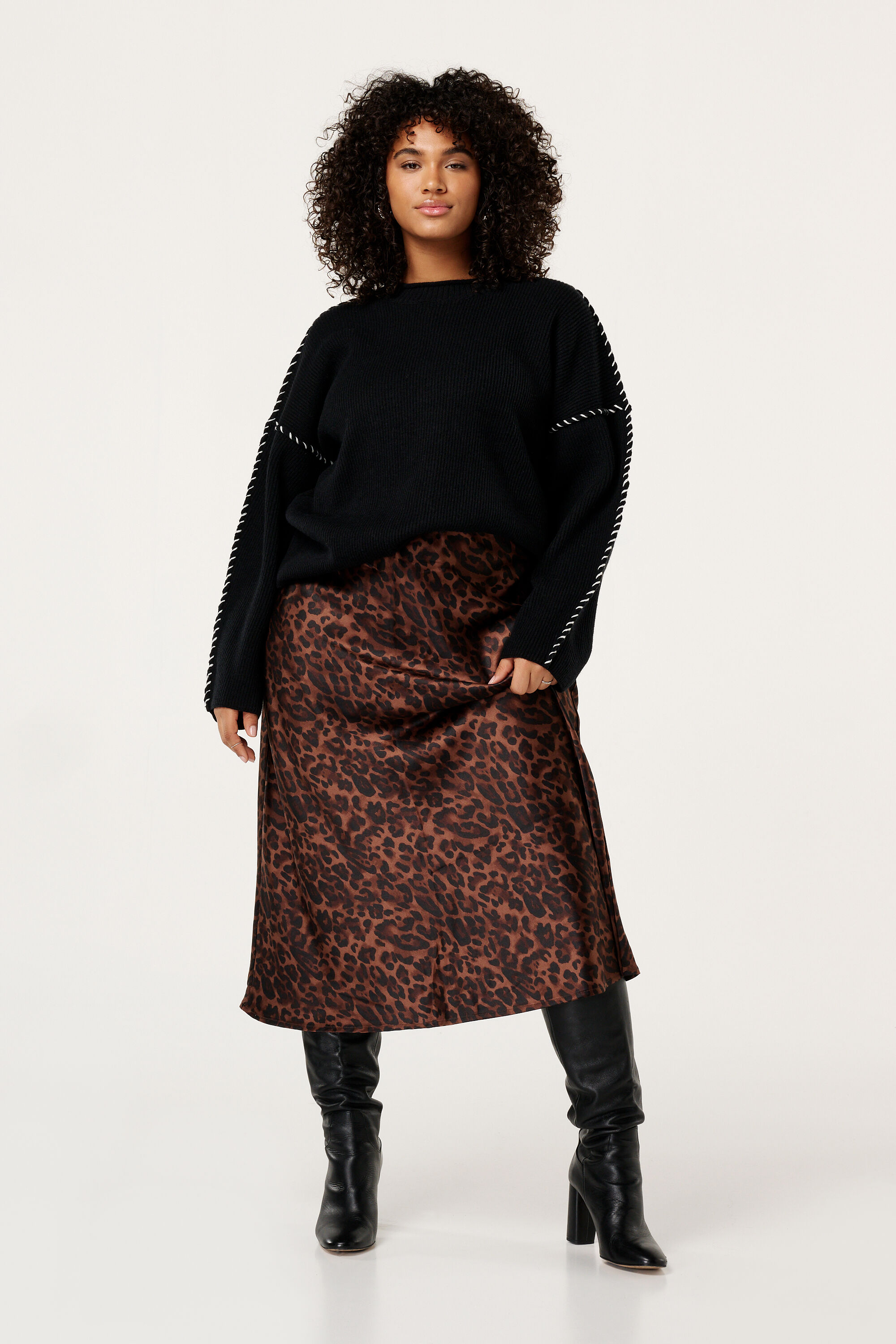 Pullover mit Steppn&auml;hten image number 5