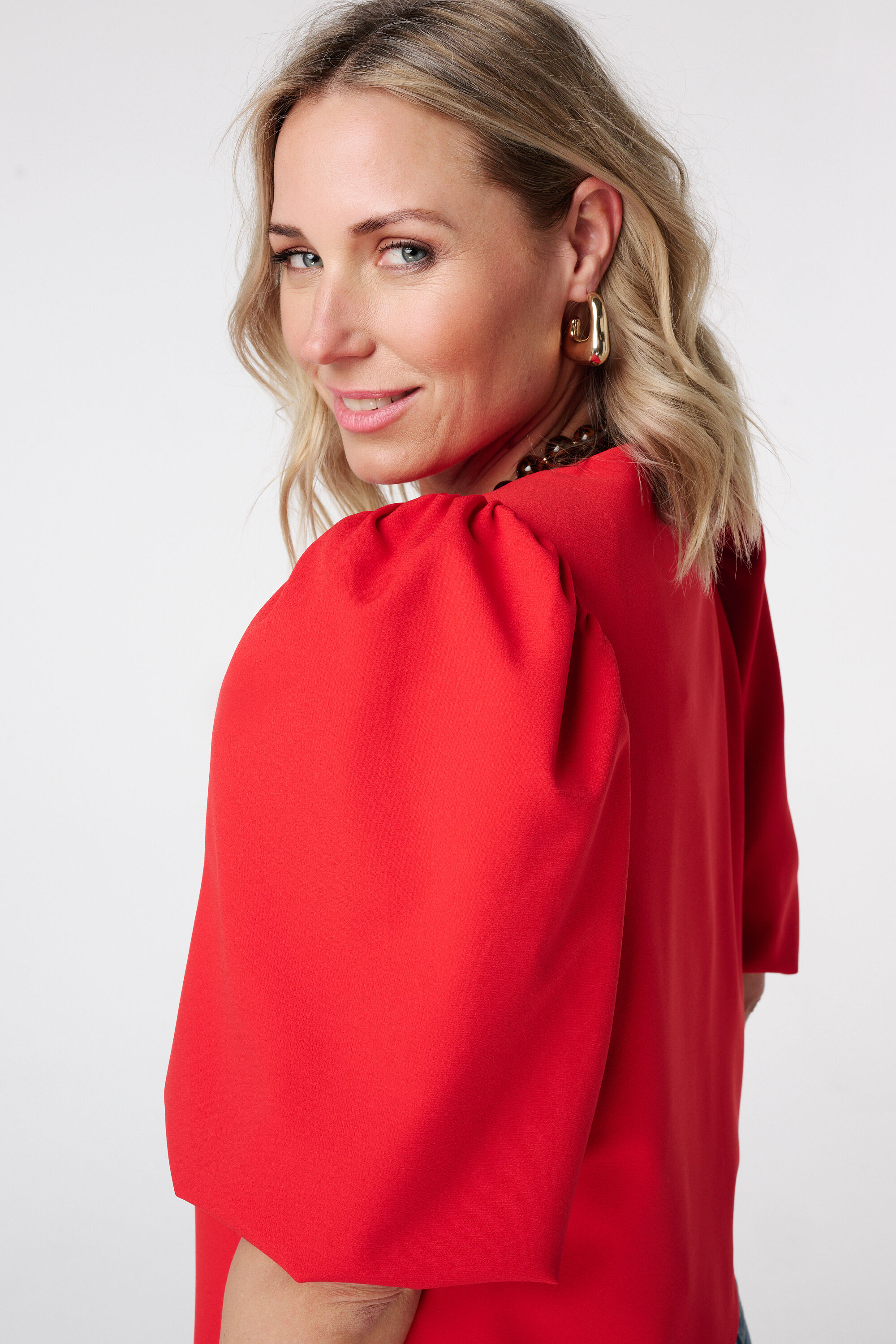 Blazer mit kurzen Puff&auml;rmeln image number 4