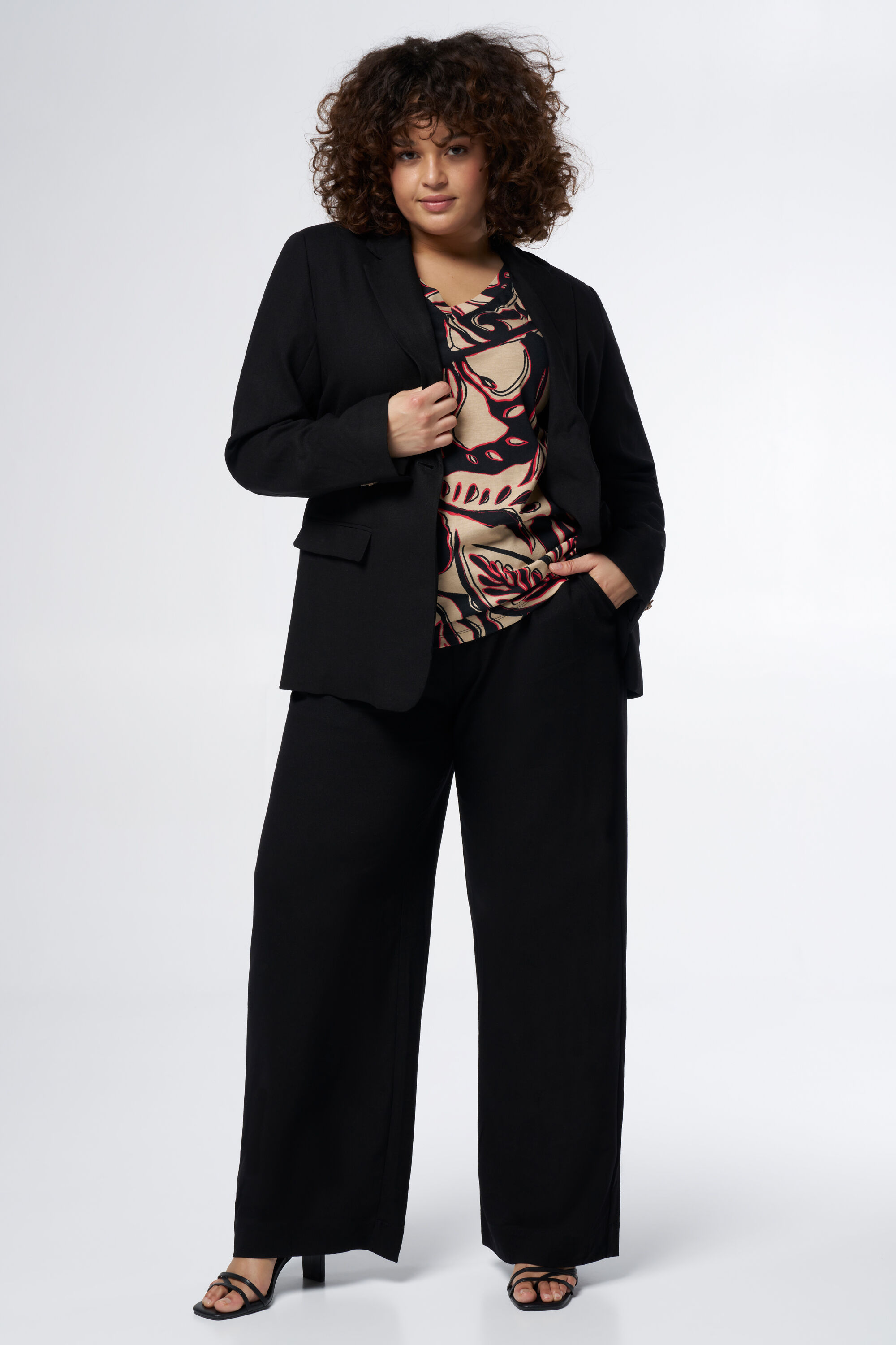 Gerade geschnittener Leinenblazer  image number 5