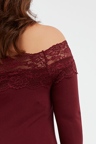 Top mit Spitzen-Borte image number 5