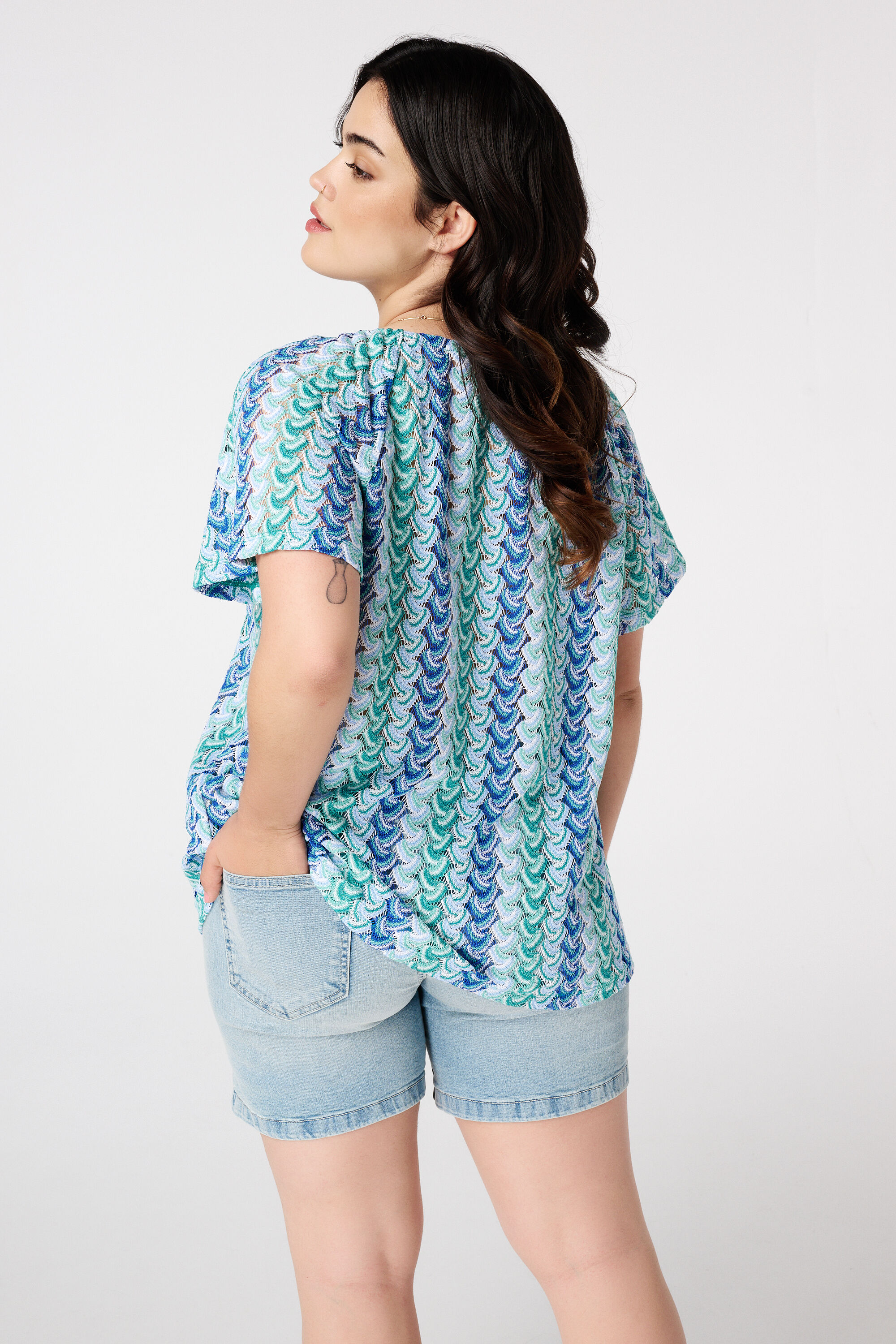 Top mit Strick-Struktur image number 3