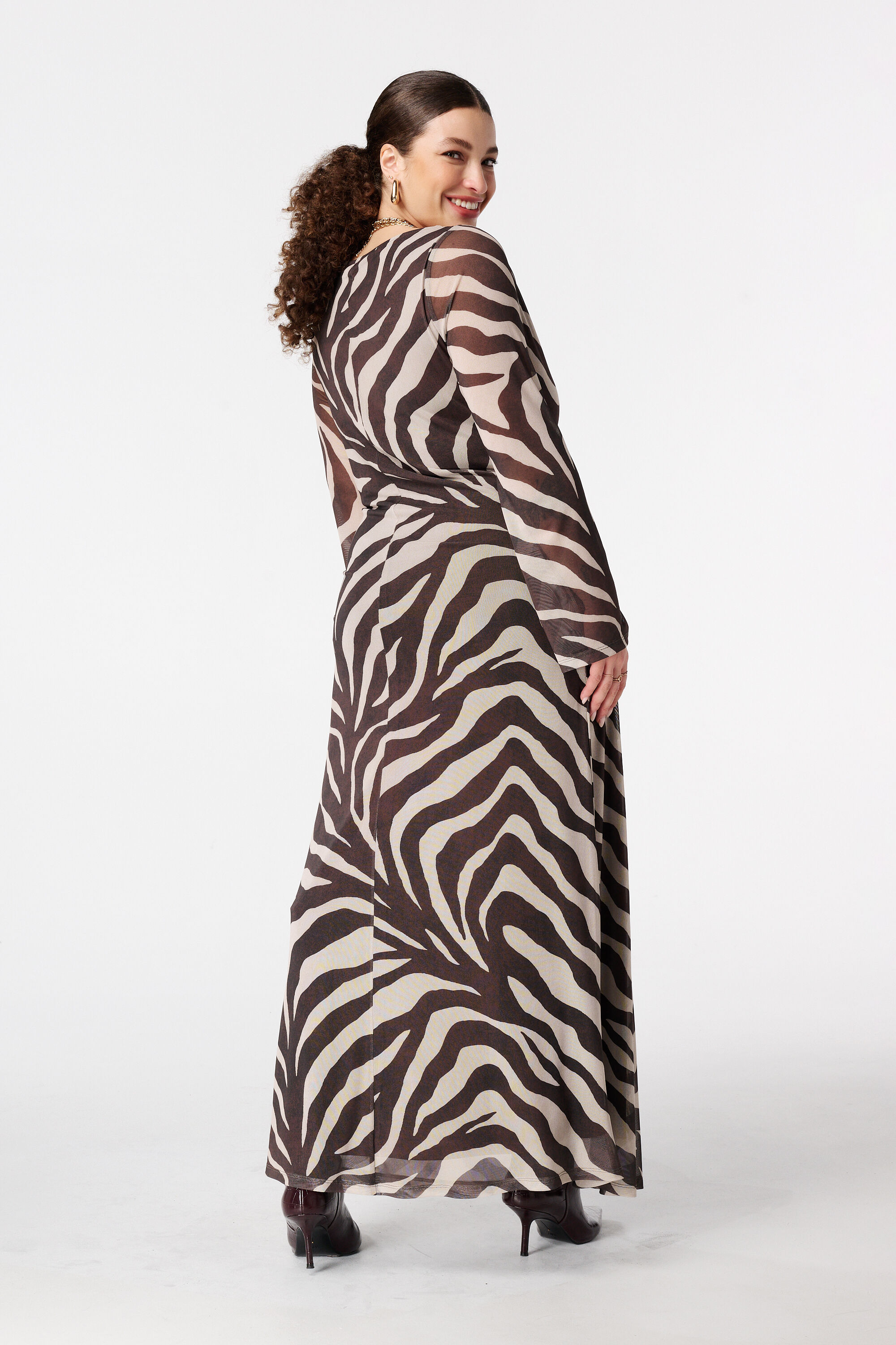 Maxikleid mit Zebradruck image number 3