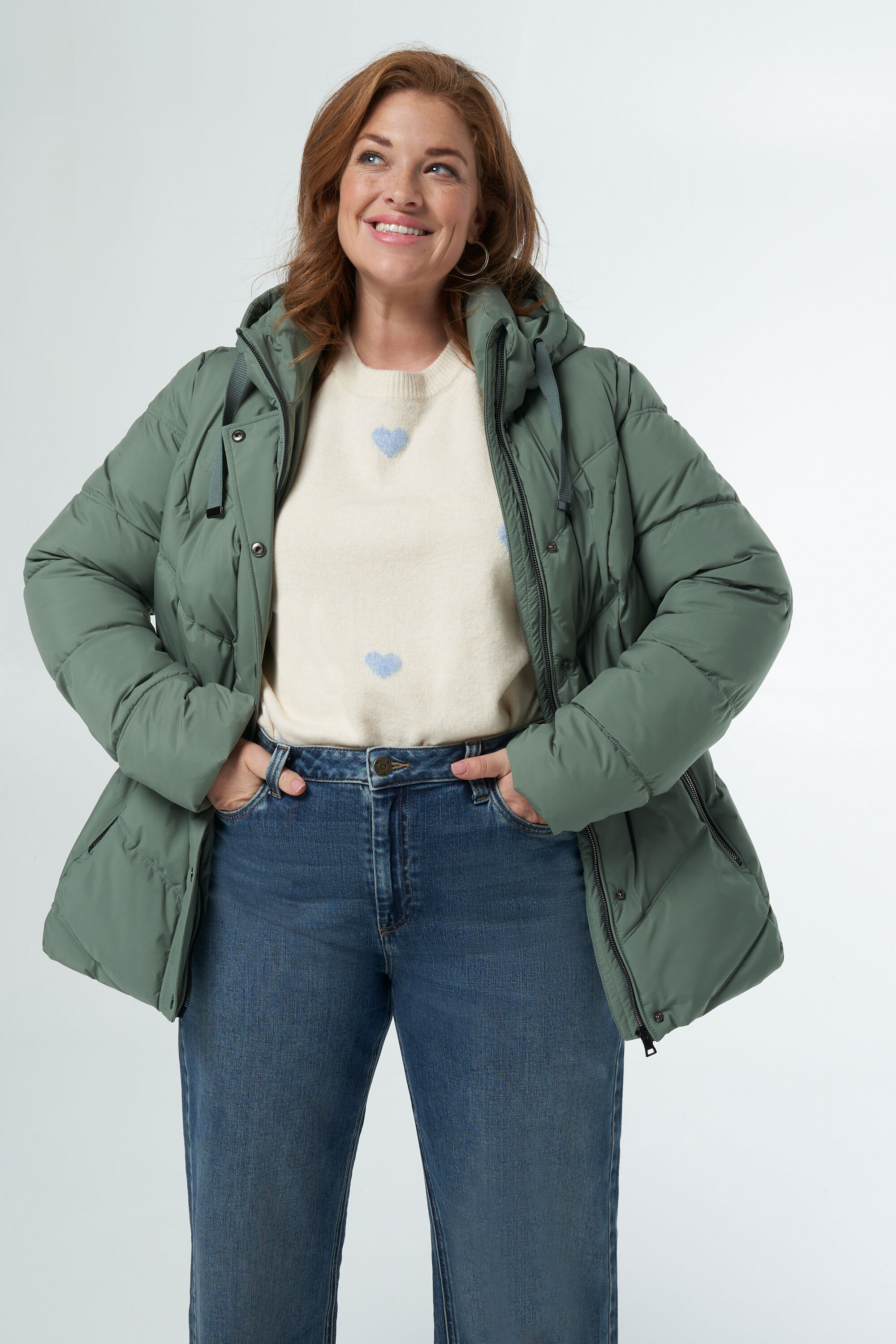 Damen Gesteppte Jacke Mint | MS Mode