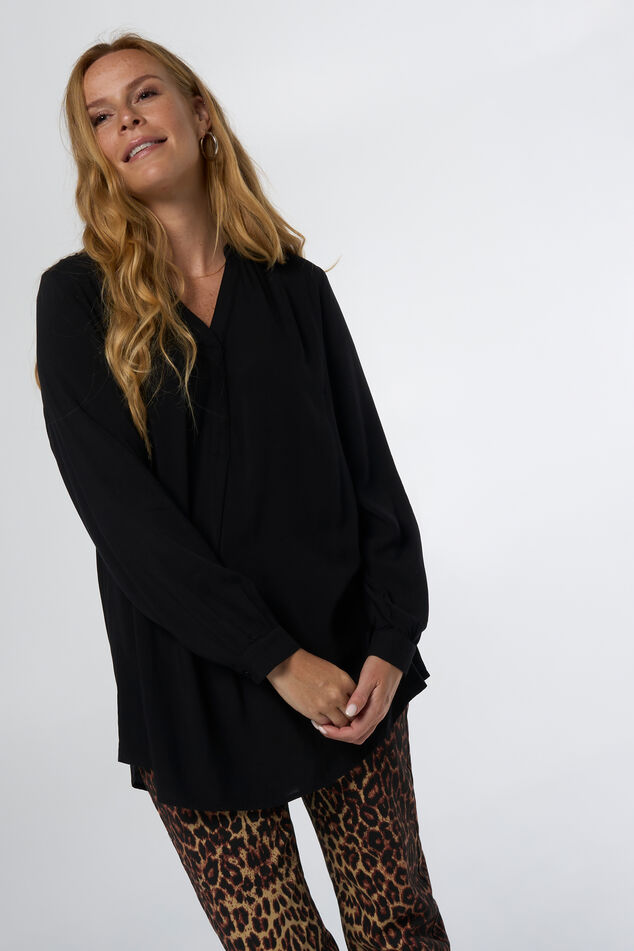 Bluse mit V-Ausschnitt image number 0