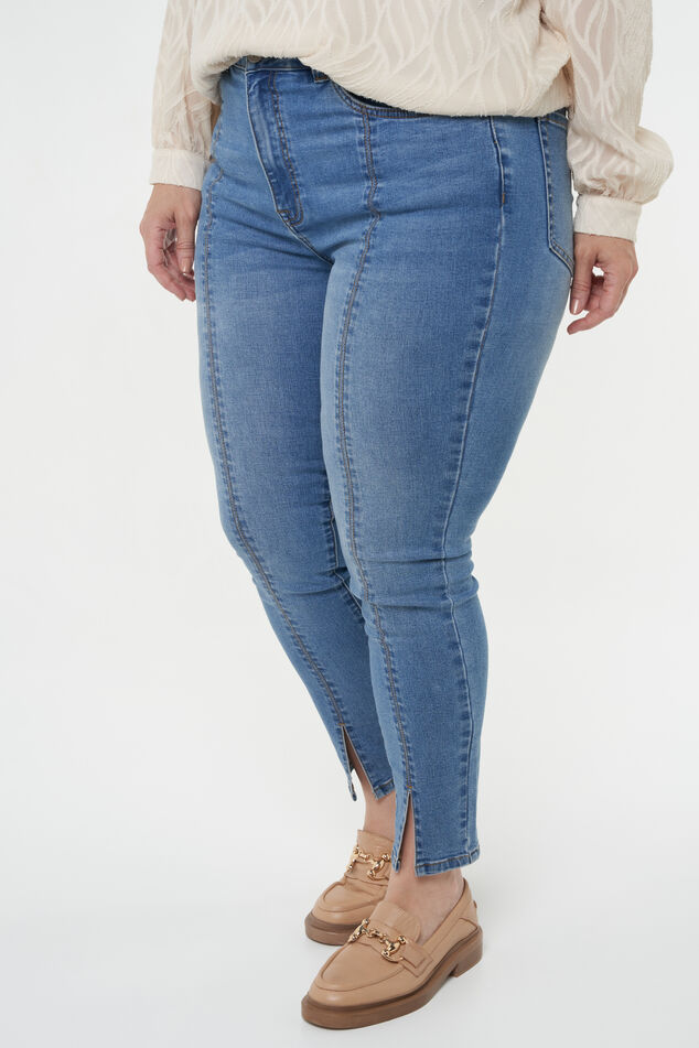 Skinny-Jeans mit Schlitzdetails  image number 6