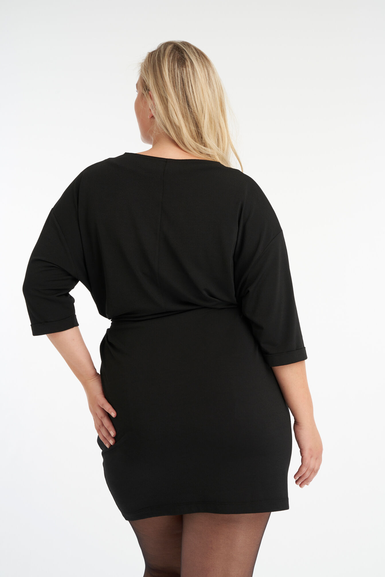 Jersey-Kleid mit Bindeg&uuml;rtel image number 3