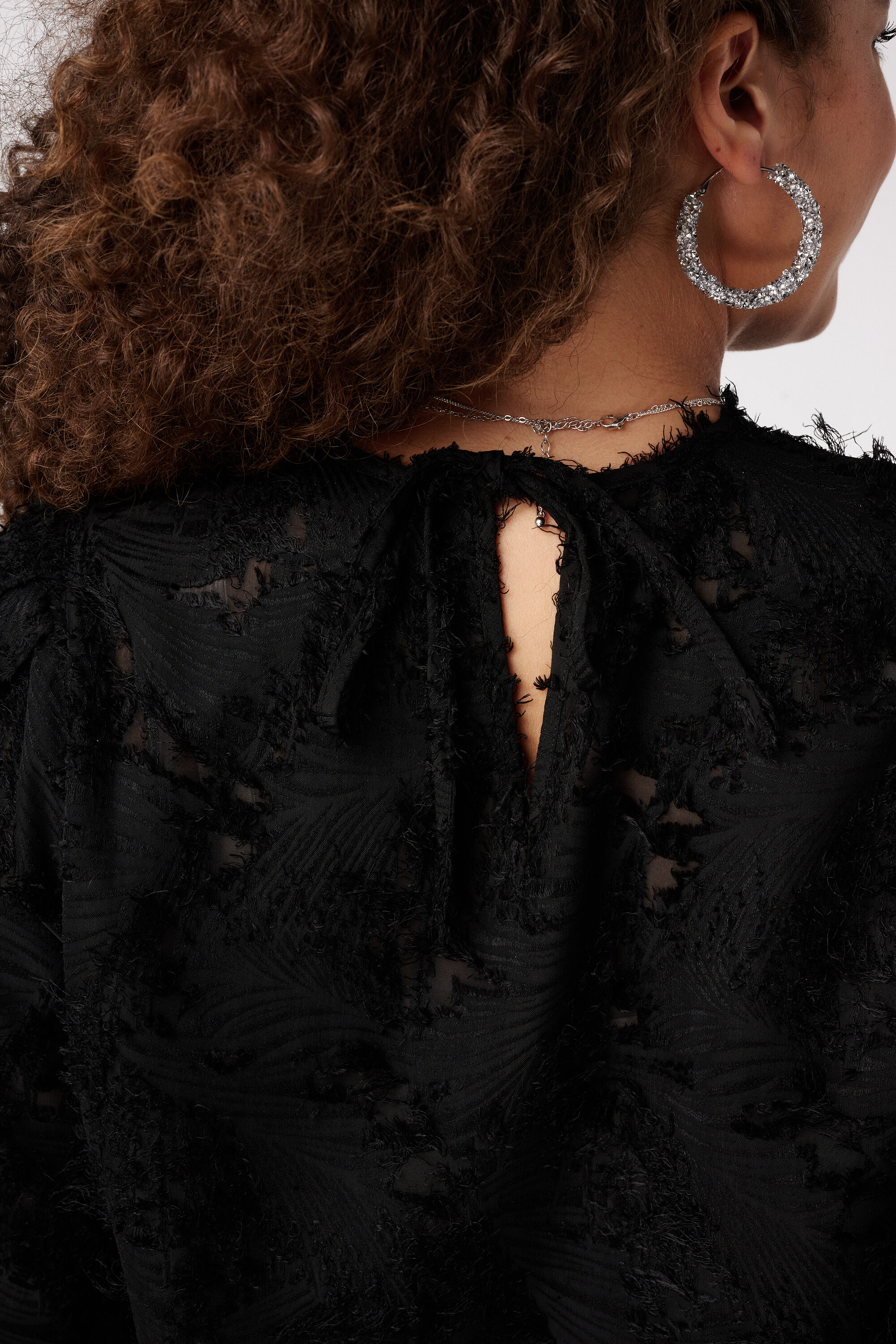 Bluse mit kurzen Puff&auml;rmeln image number 6