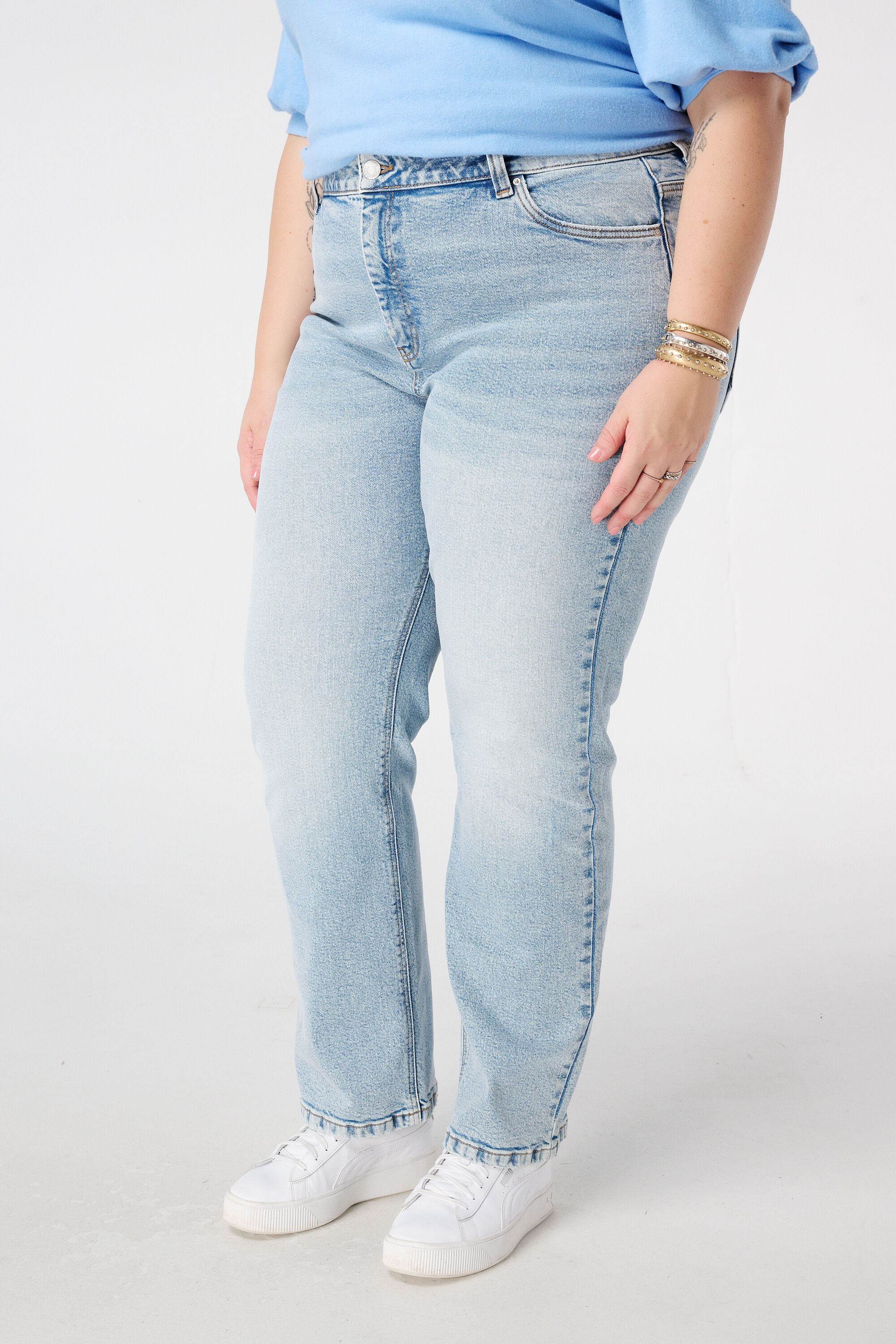 Straight Leg Jeans mit Mid Waist image number 5