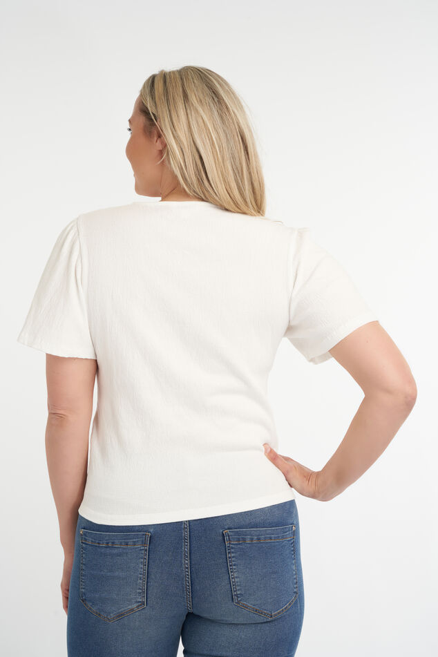Bluse mit Knotenelement image number 3