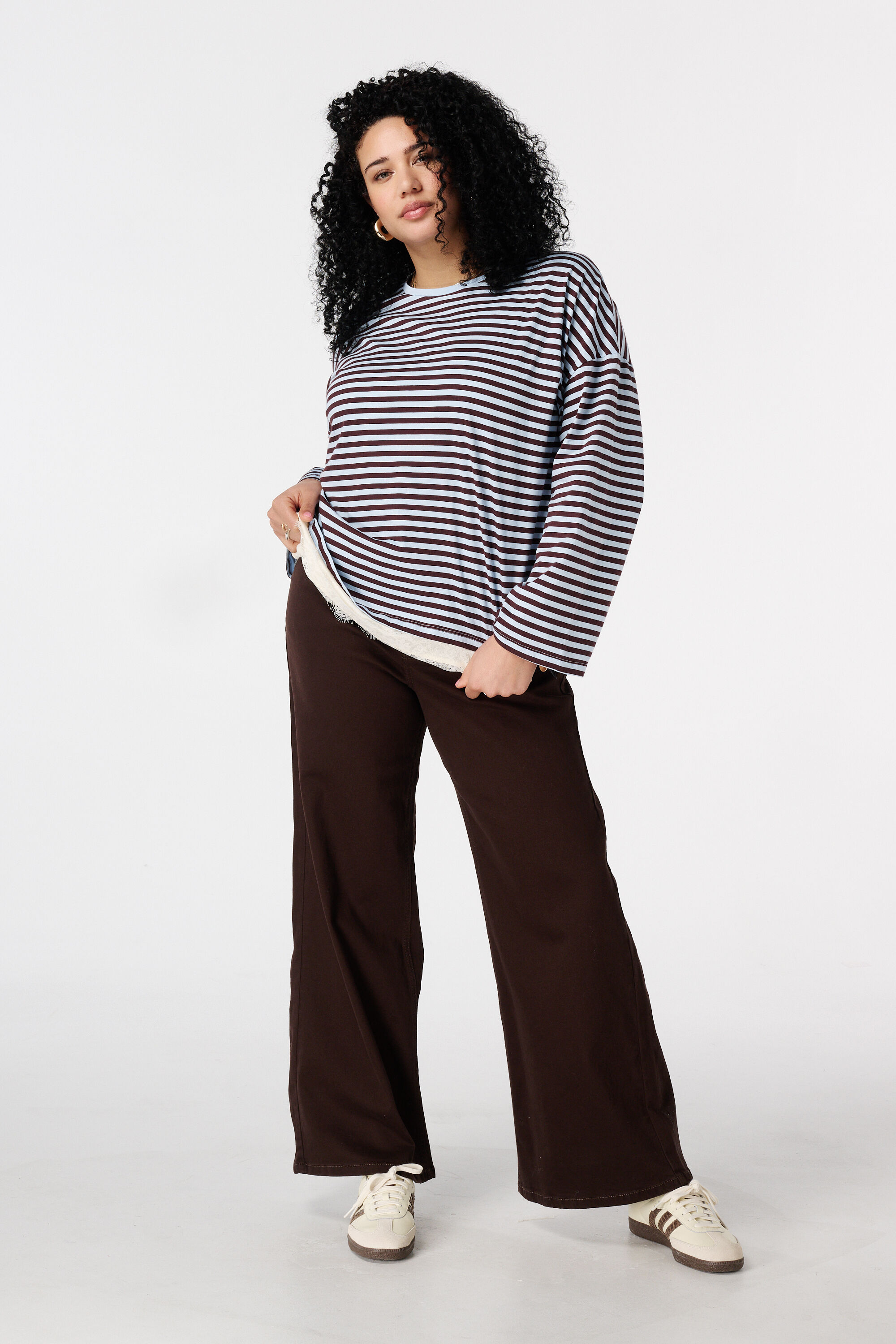 Gestreiftes Langarmshirt image number 5