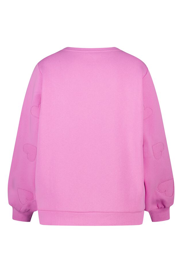 Sweatshirt mit gestickten Herzen image number 2