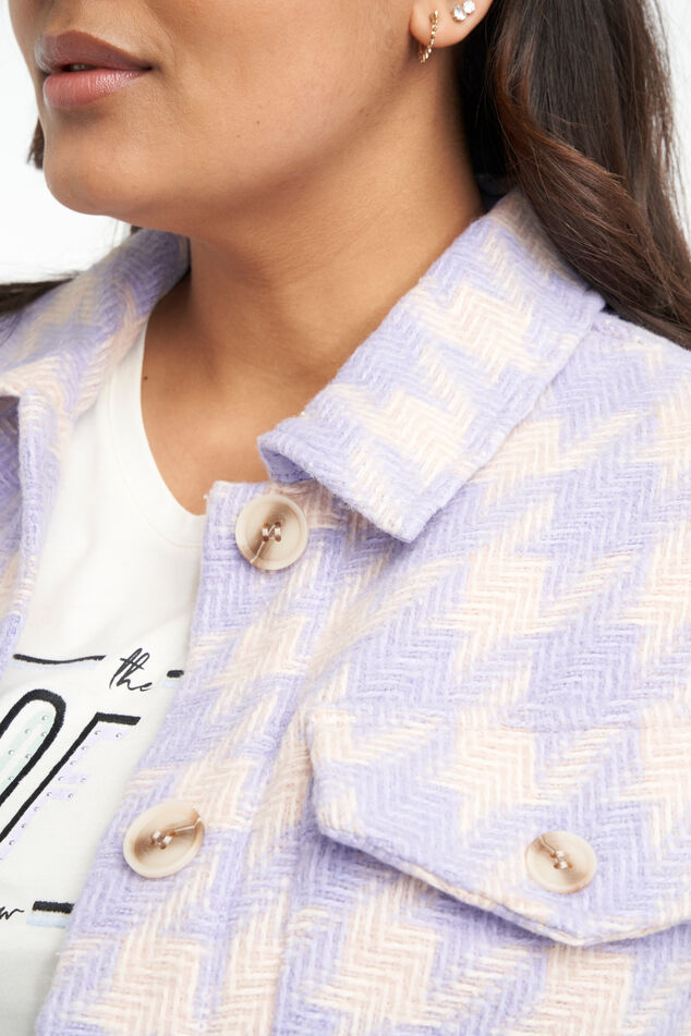 Shacket mit Hahnenrittmuster image number 5